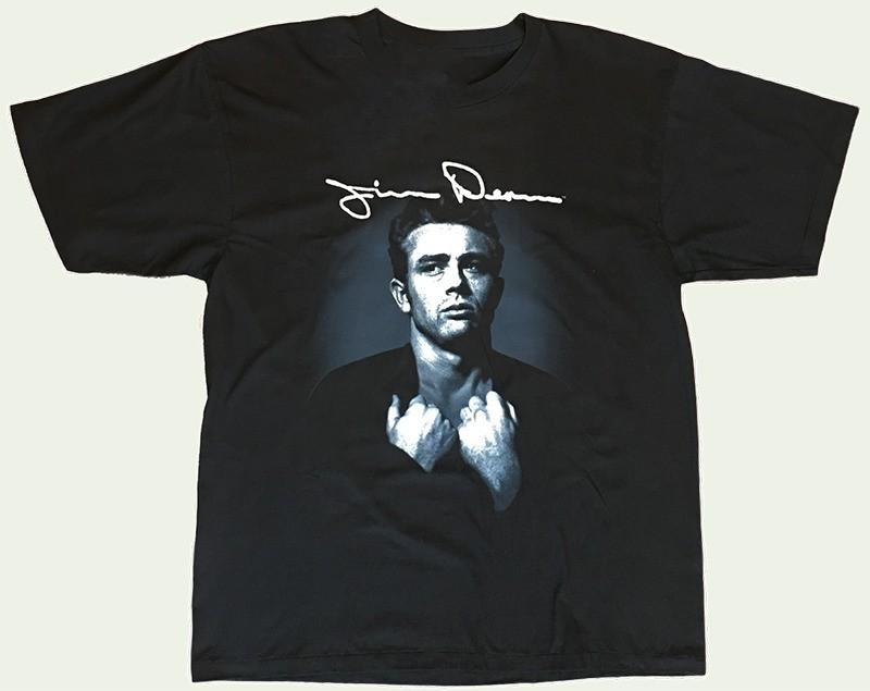 Vintage 1982 James Dean Tribute Shirt Short Sleeve Black Unisex S-5XL Q1431