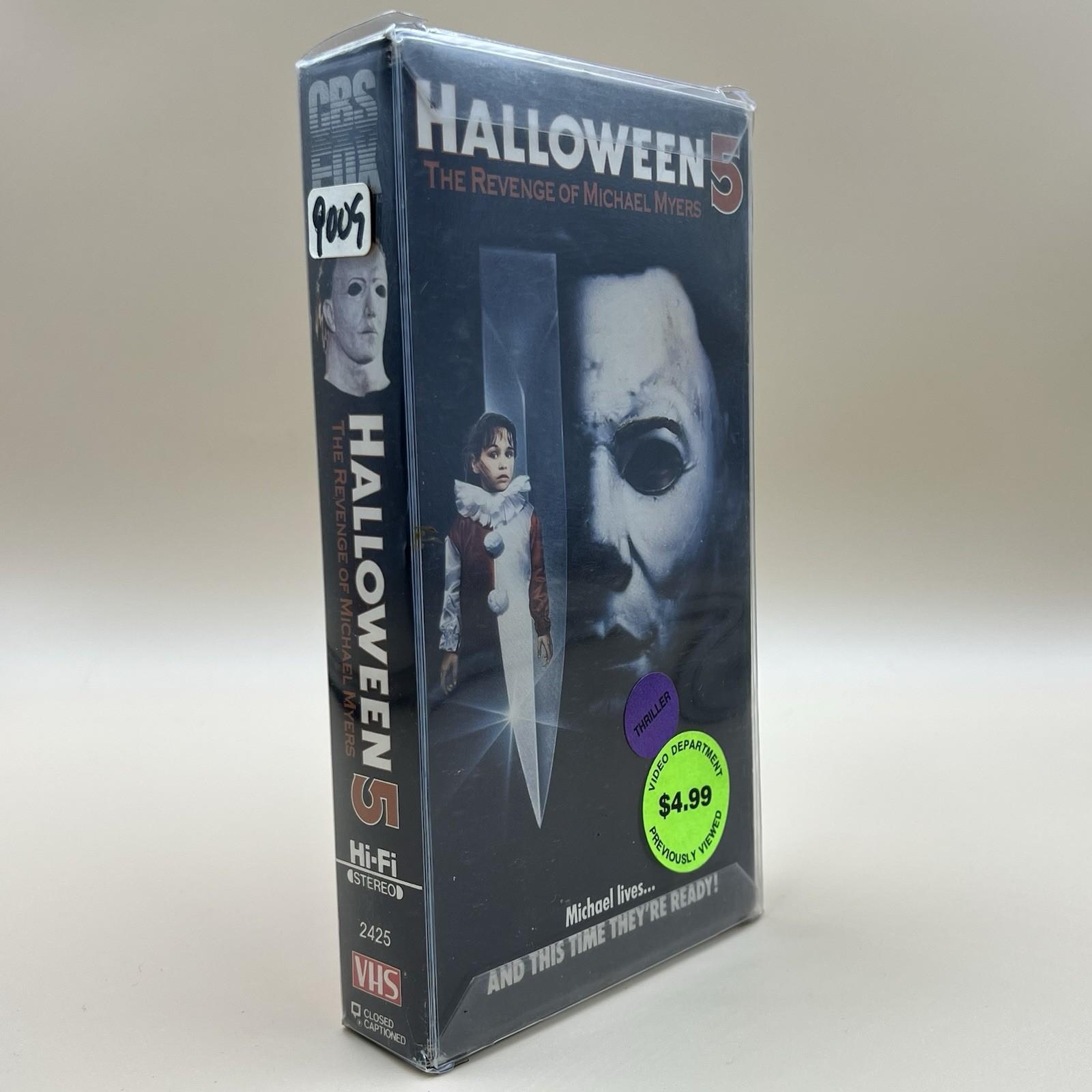 Halloween 5: The Revenge of Michael Myers (1989) VHS - Horror Classic