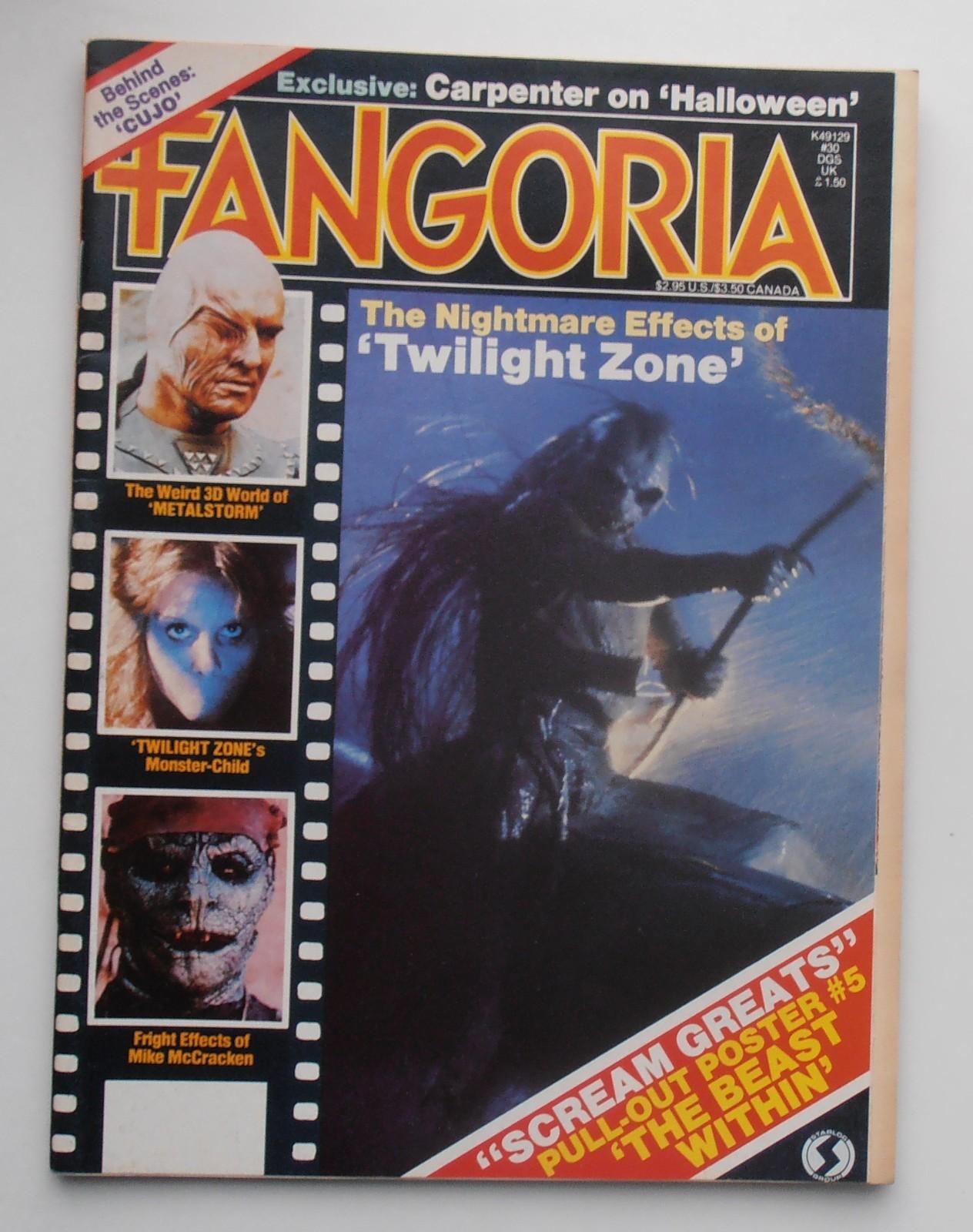 FANGORIA #30 1983 TWILIGHT ZONE FREDDIE FRANCIS CUJO VINCENT PRICE