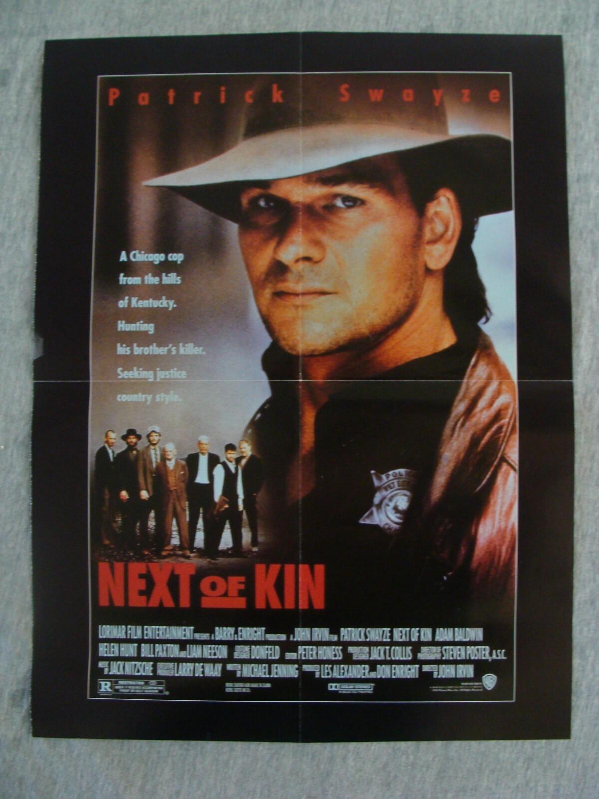 NEXT OF KIN movie poster PATRICK SWAYZE BILL PAXTON original video promo