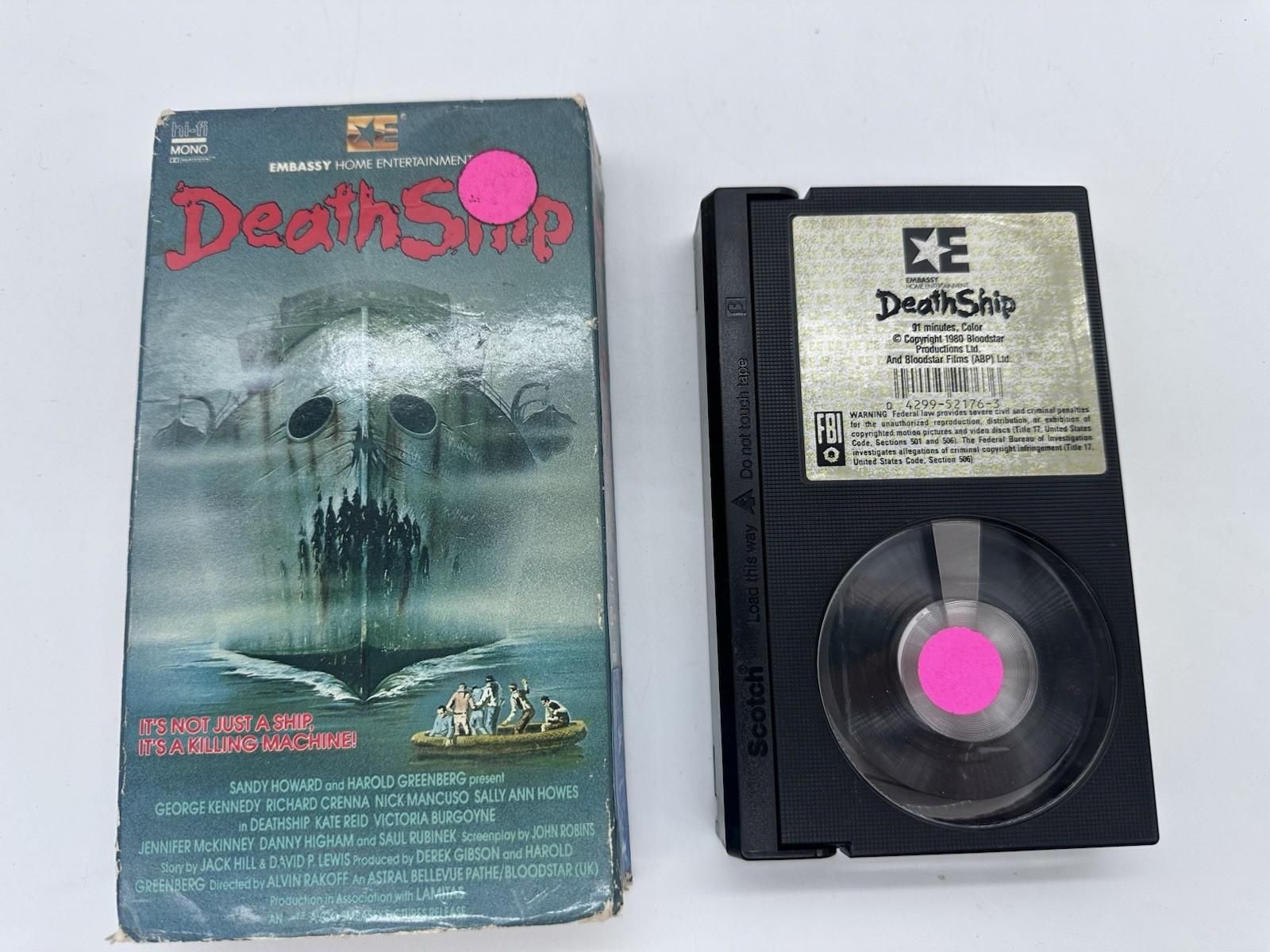 DEATH SHIP Betamax Embassy Home Ent Horror Beta Not VHS