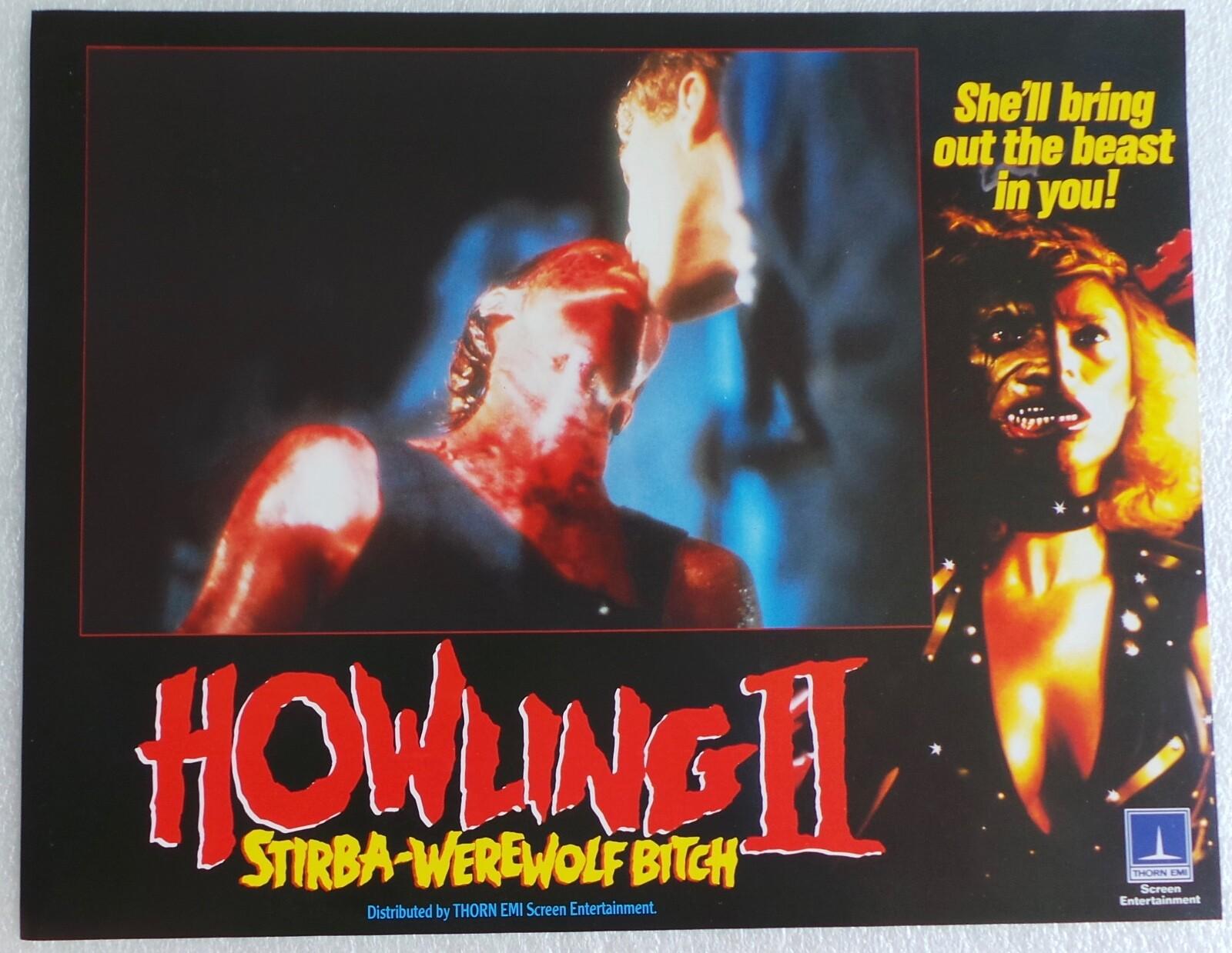 ORIGINAL 1985 LOBBY CARD 14 x 11 - 'HOWLING II - STIRBA -WEREWOLF BITCH' - #4