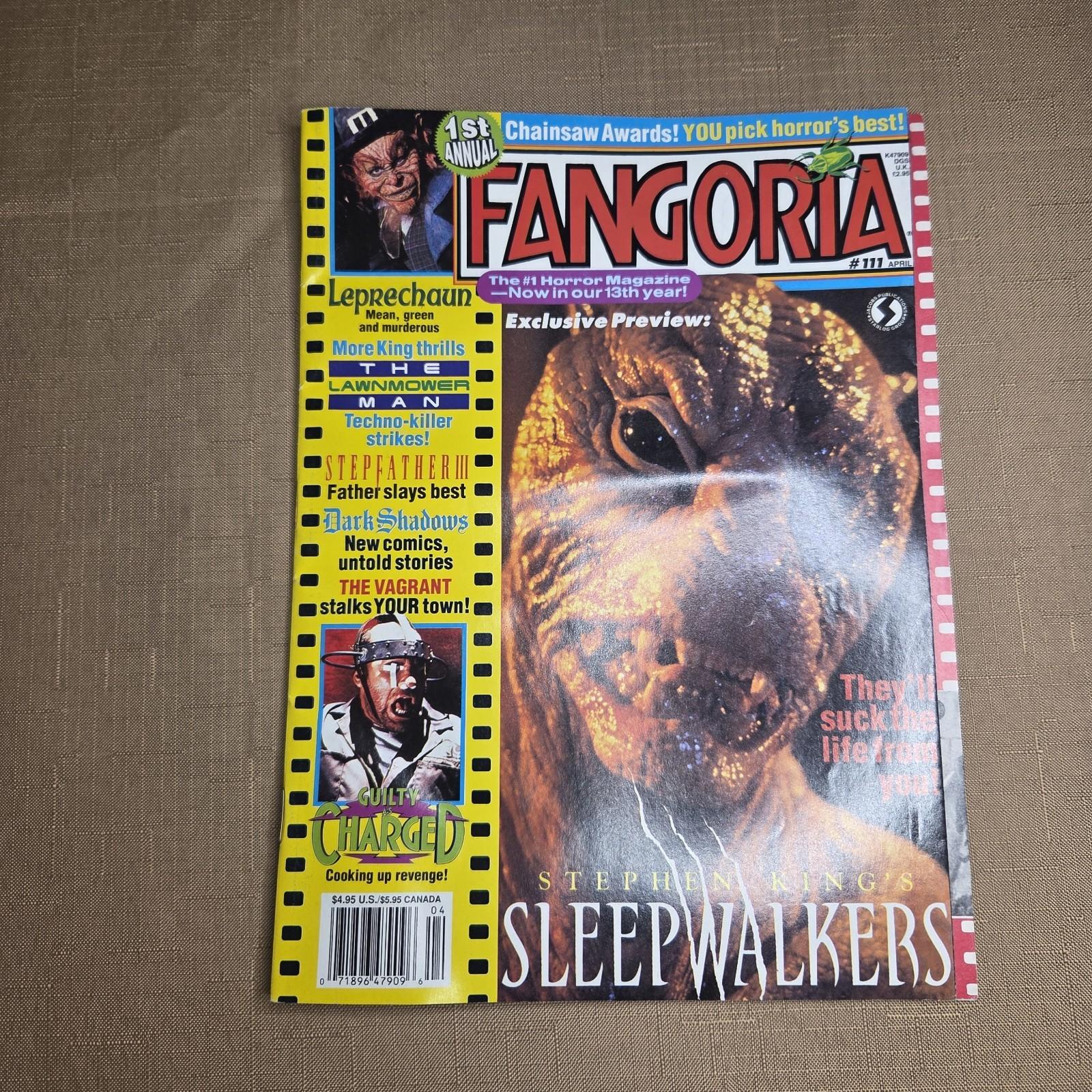 Fangoria #111 (1992) Stephen King's Sleepwalkers Preview - VINTAGE HORROR