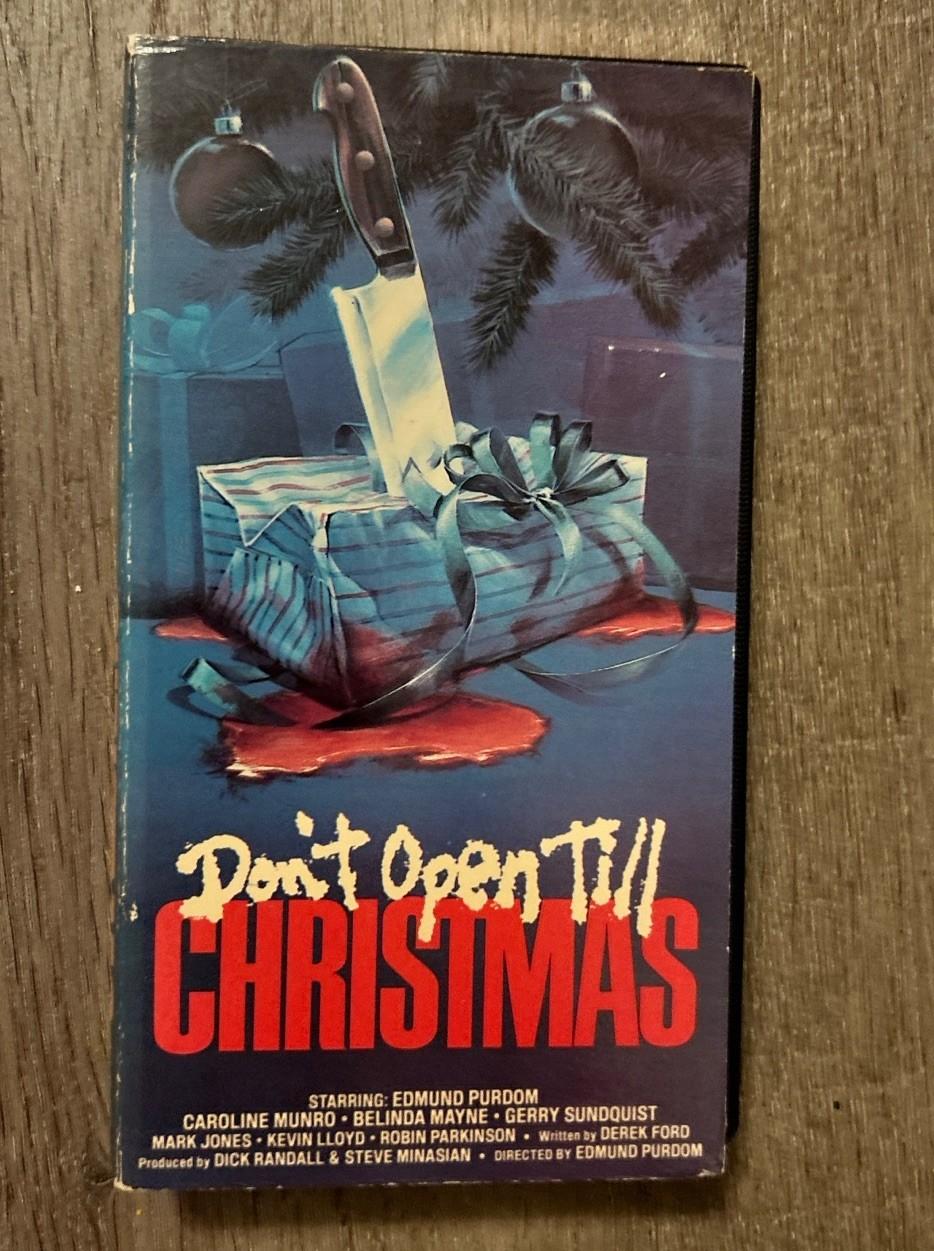 Don't Open Till Christmas VHS 1984 Horror Vestron Video Rare Slasher Cutbox