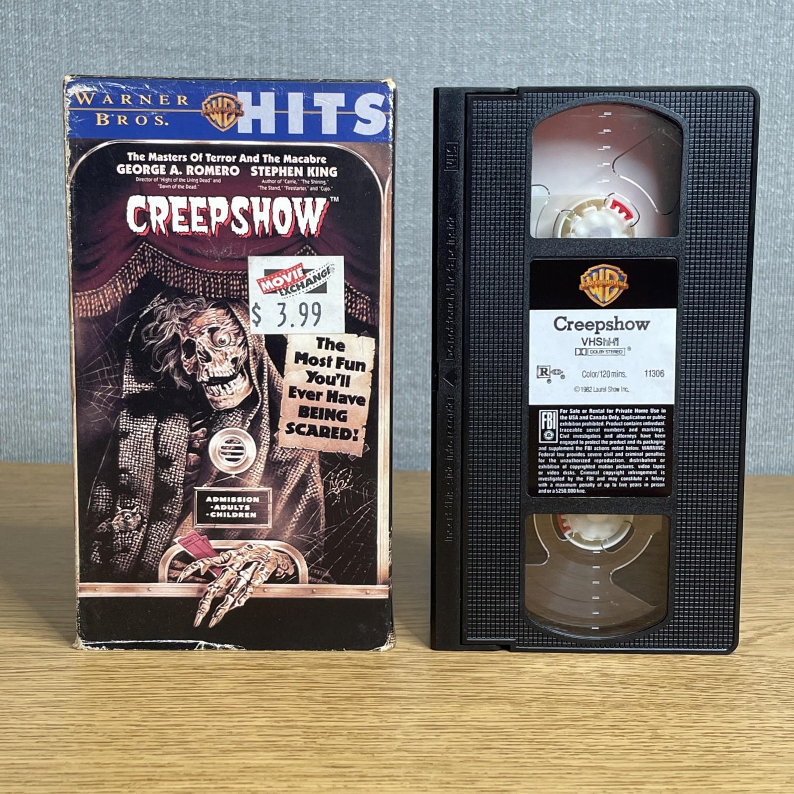 Creepshow Original VHS Tape 1982 Release Horror George A Romero Stephen King