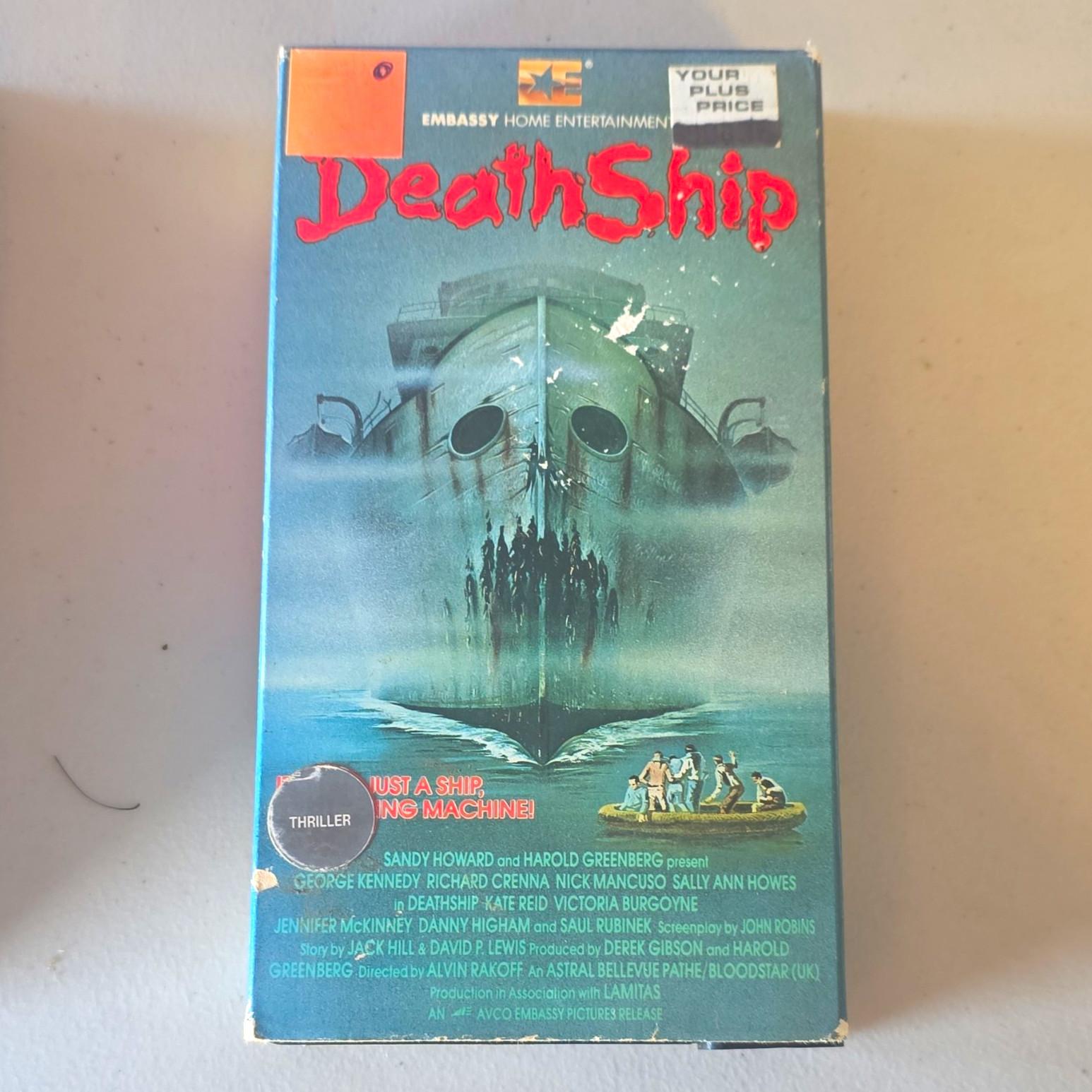 Death Ship VHS 1980 R NTSC Kennedy Crenna Embassy Home Entertainment Rakoff