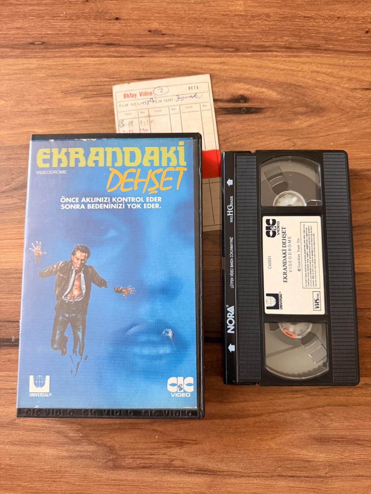 Rare Turkish VHS Videodrome (1983) David Cronenberg Horror Cult Turkey