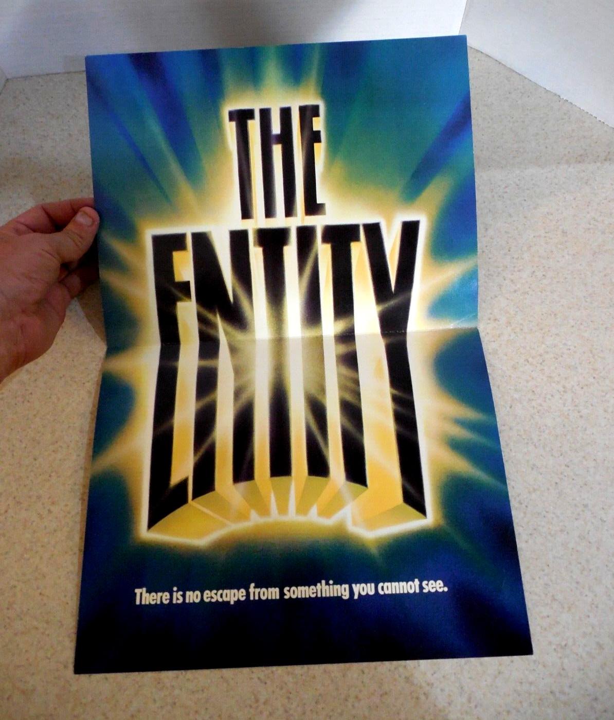 The Entity Horror Movie Promo Heavy paper ad 1982 80s Barbara Hershey
