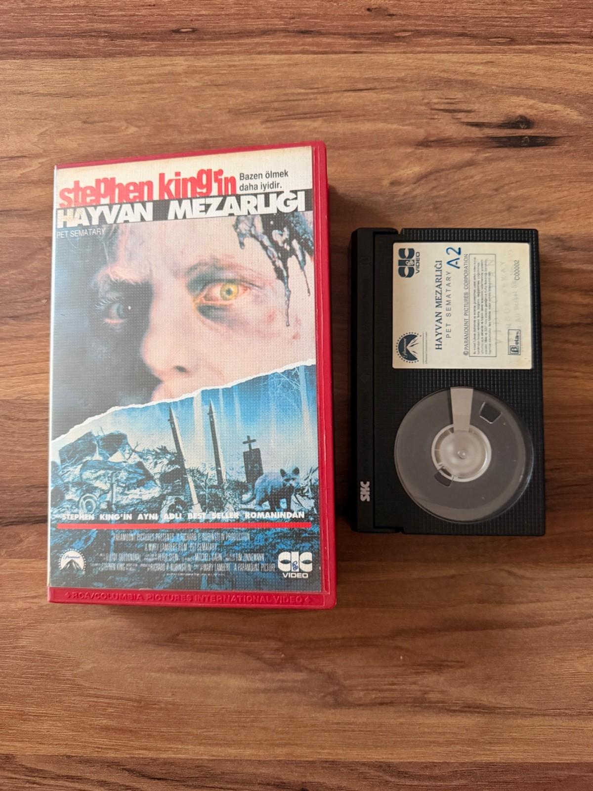 Pet Sematary Betamax 1989 Stephen King RARE Turkish CBS Video Horror Beta