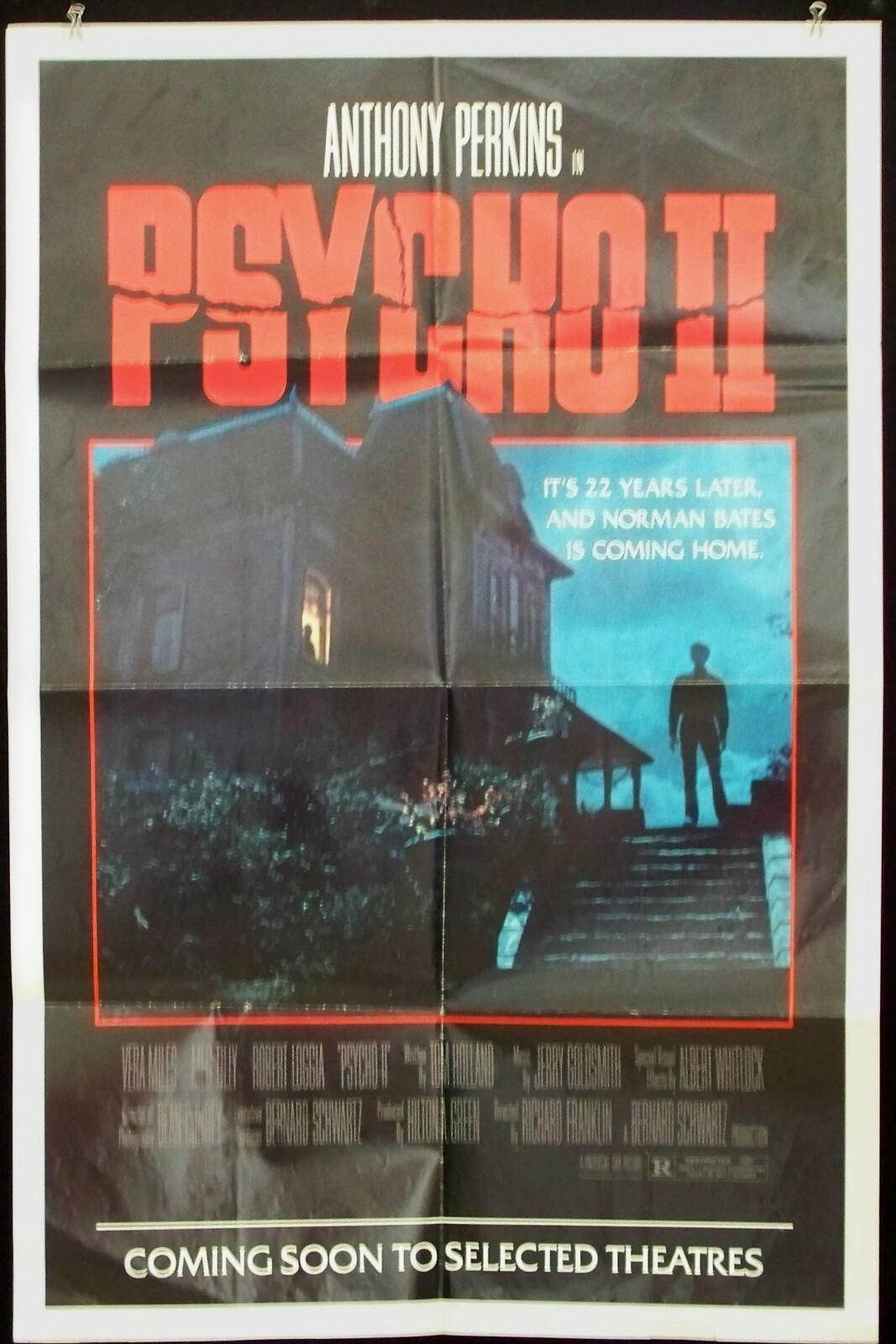 PSYCHO II / Original 1983 One Sheet Movie Poster 
