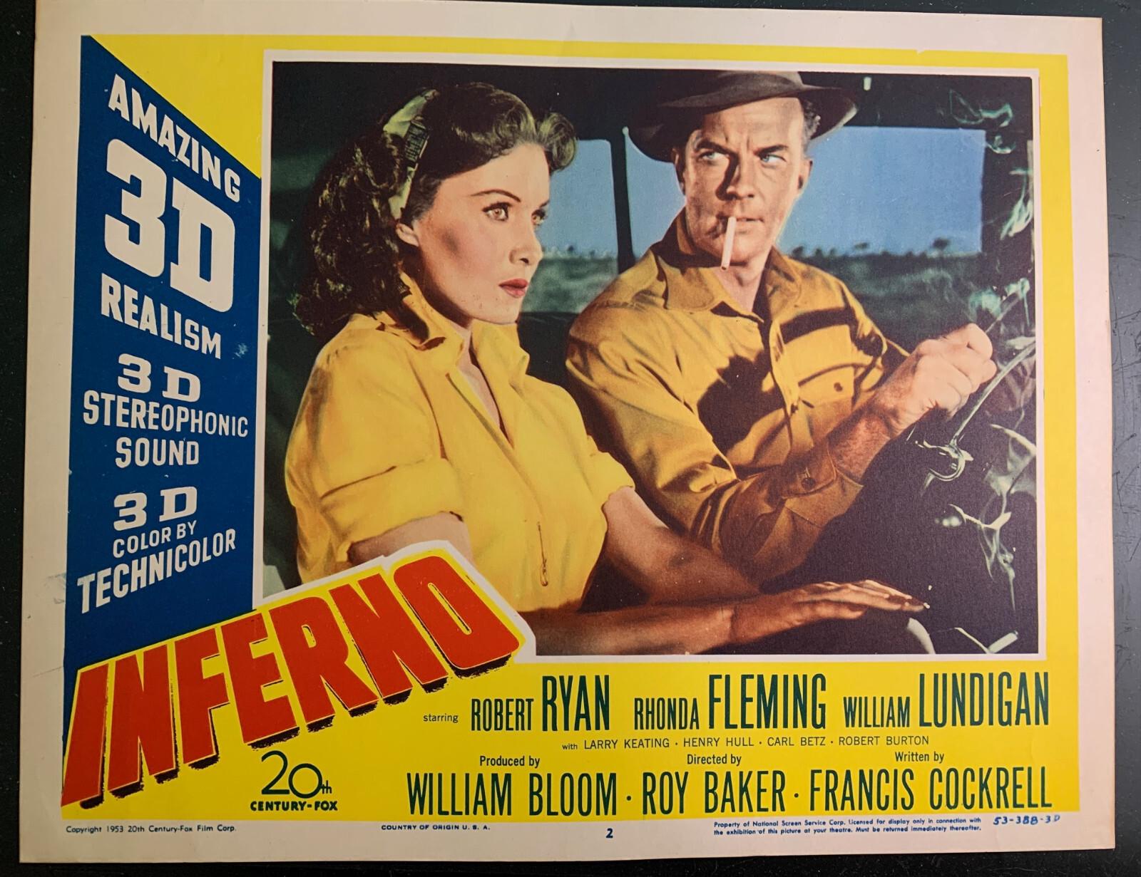 INFERNO 3D Original Lobby Card 11x14