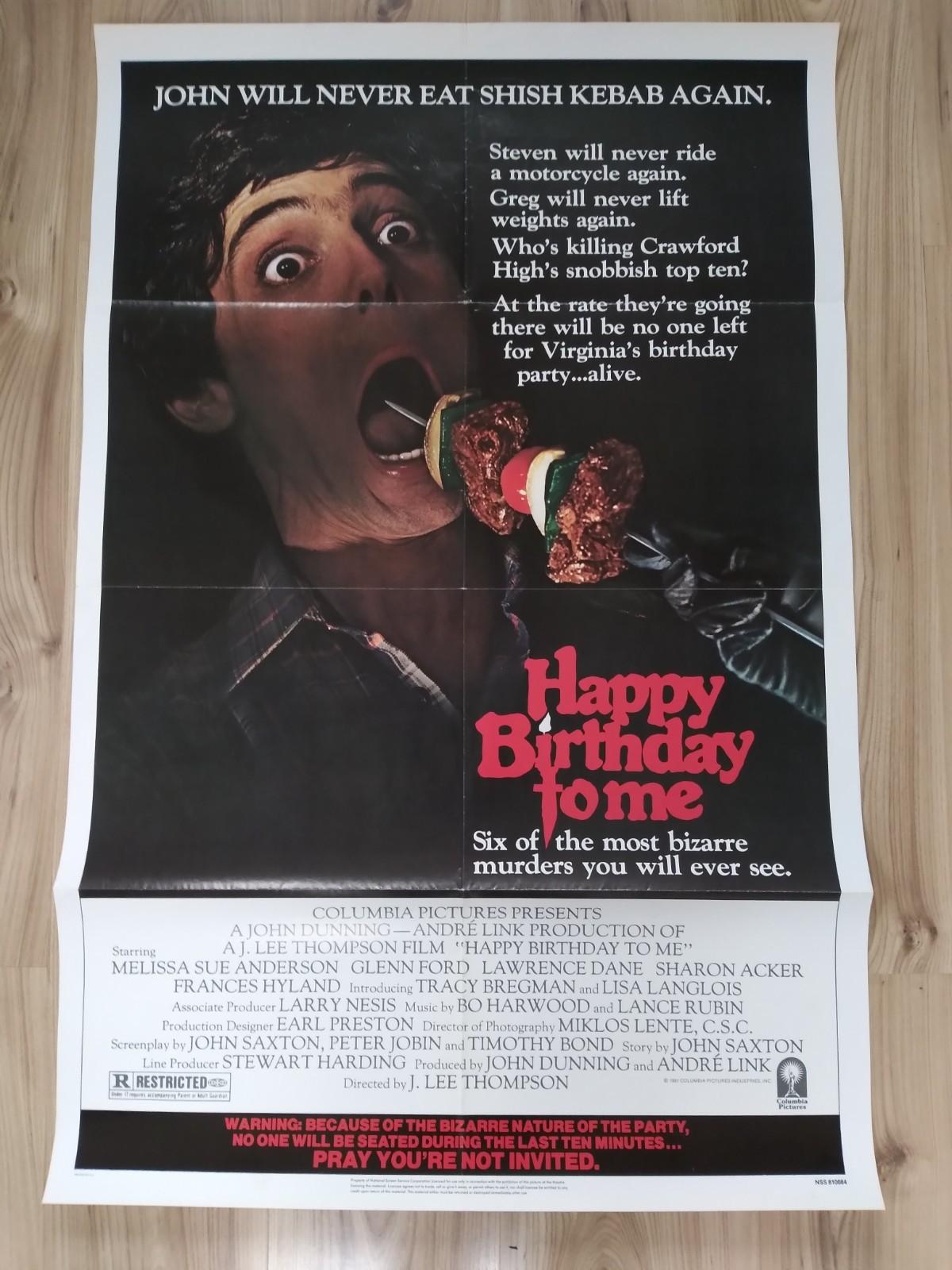 Happy Birthday to Me original movie 1981 poster US one sheet
