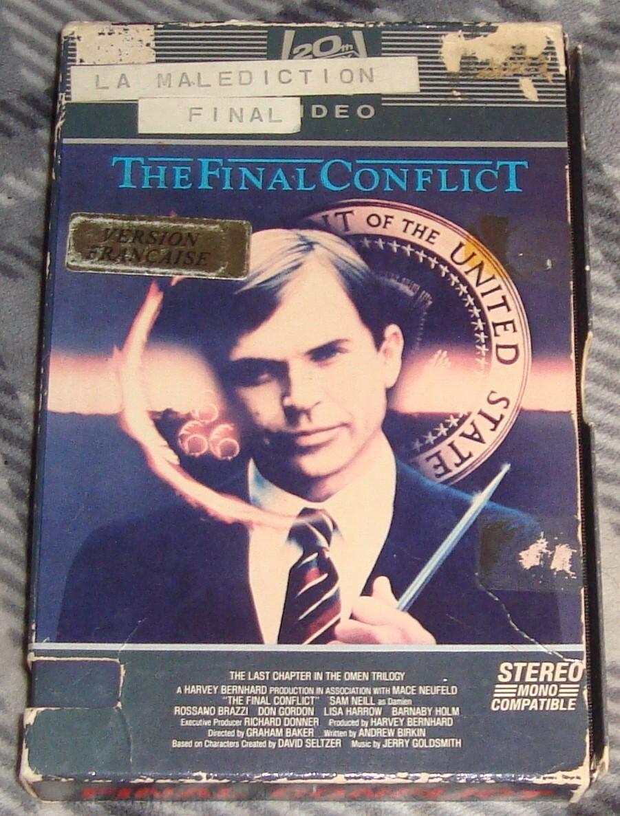 THE FINAL CONFLICT (vhs,1981,french,stereo,original big box) tested