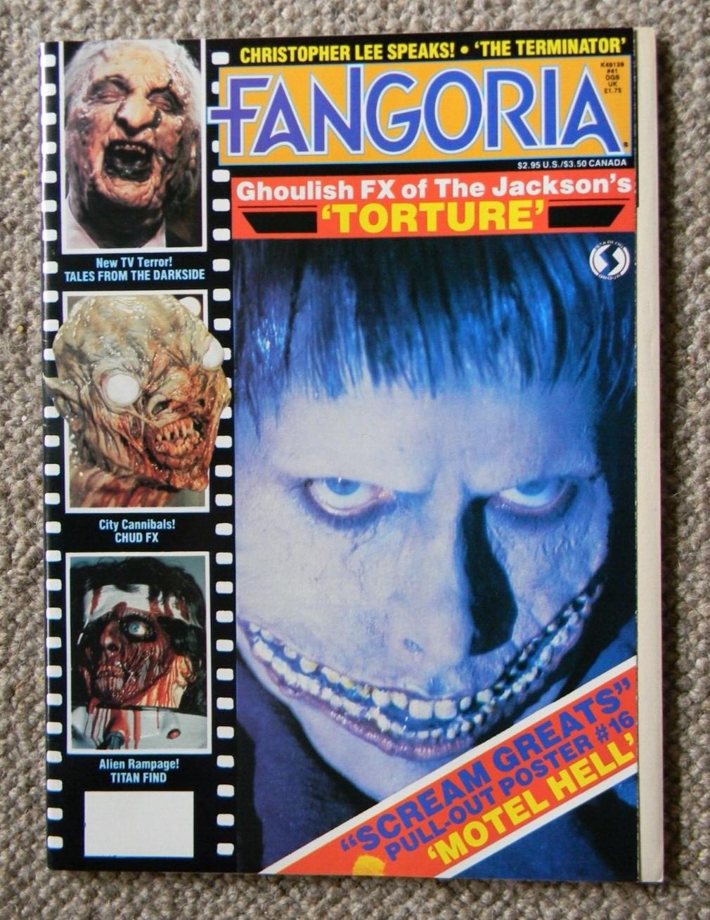 FANGORIA : ISSUE 41 : 1985 : MOTEL HELL/CHRIS LEE/TITAN FIND/CHUD/TALES DARKSIDE