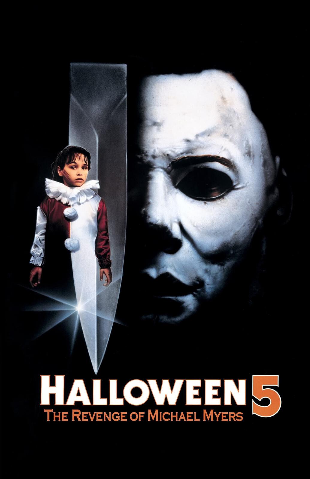 AA1797 Halloween 5 The Revenge of Michael Myers 1989 Cast Movie Poster 11x17