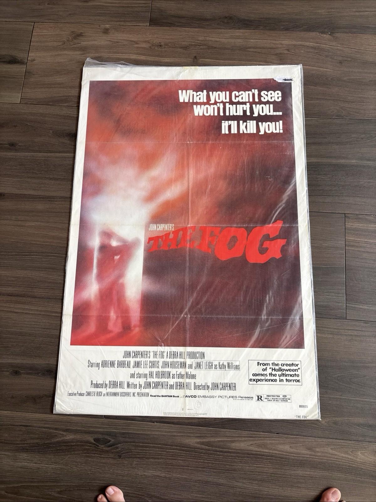 THE FOG original 1980 one sheet movie poster JAMIE LEE CURTIS/JOHN CARPENTER