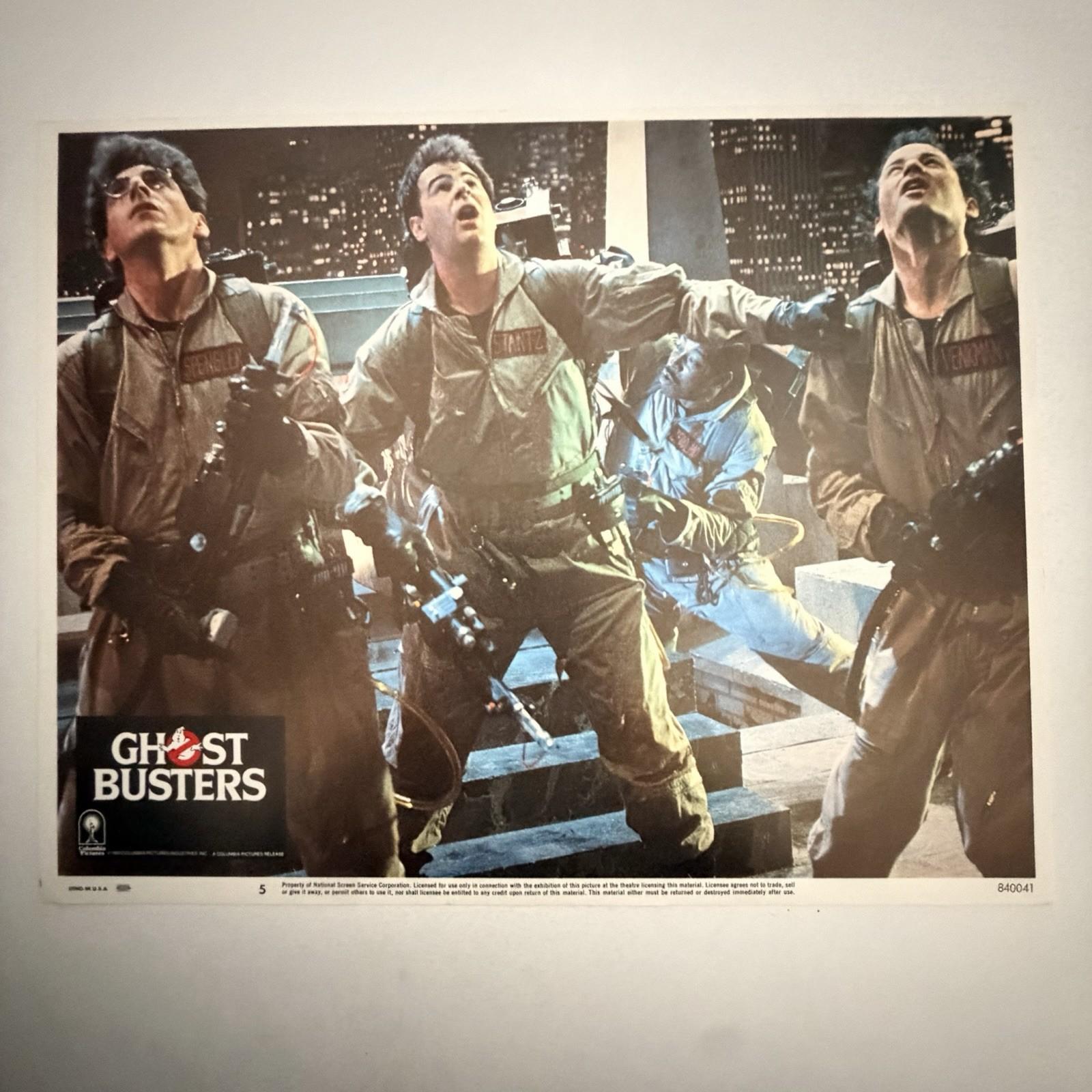 1984 Ghostbusters Original 11x14” Lobby Card Bill Murray Dan Aykroyd
