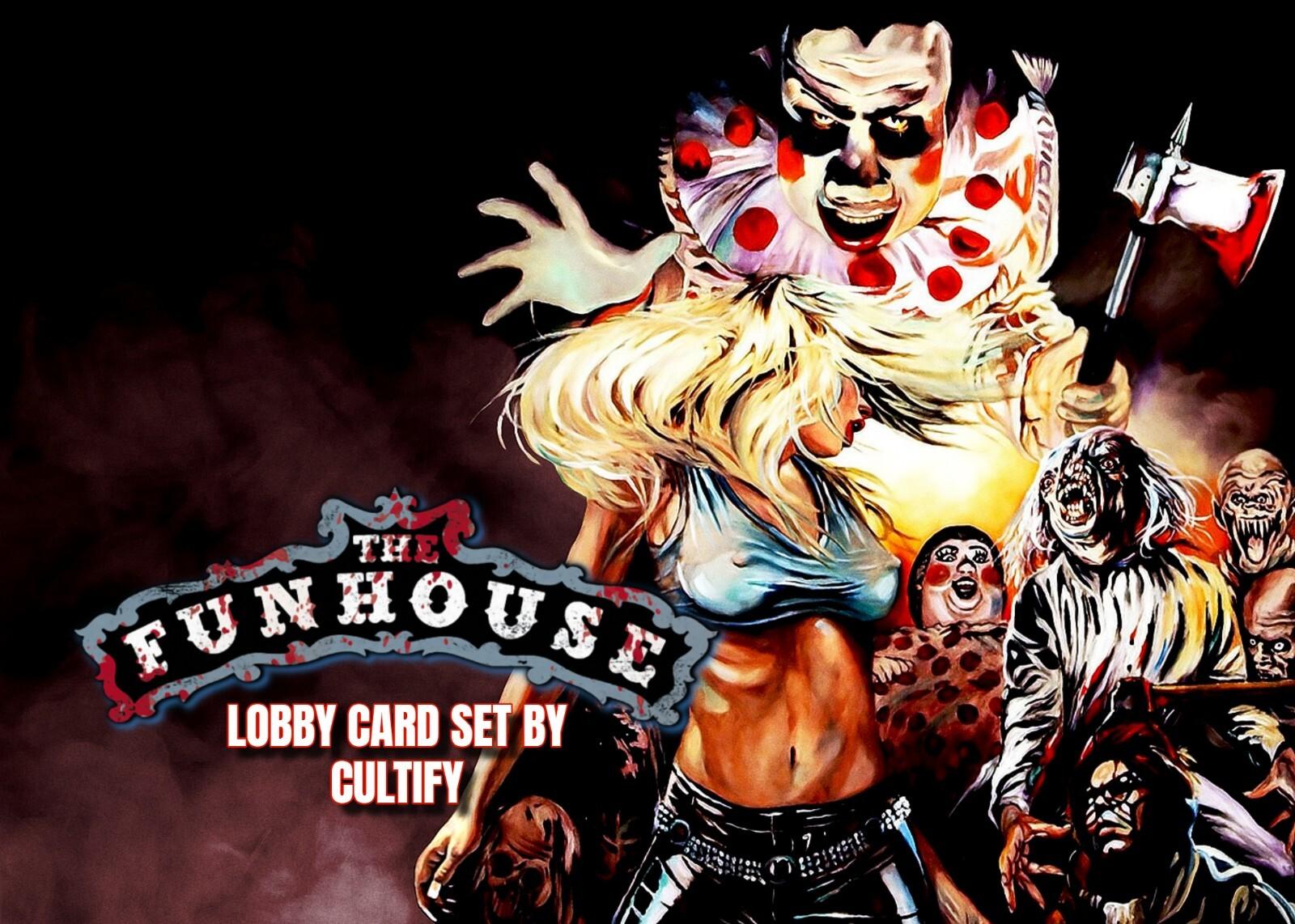 The Funhouse 1981 Lobby Card Set Of 12 5x7