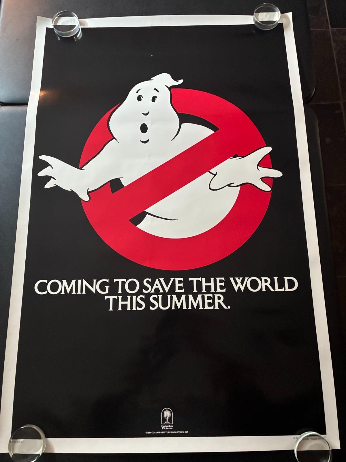 1984 GHOSTBUSTERS ROLLED ONE SHEET POSTER ORIGINAL - ADVANCE 27"x41"