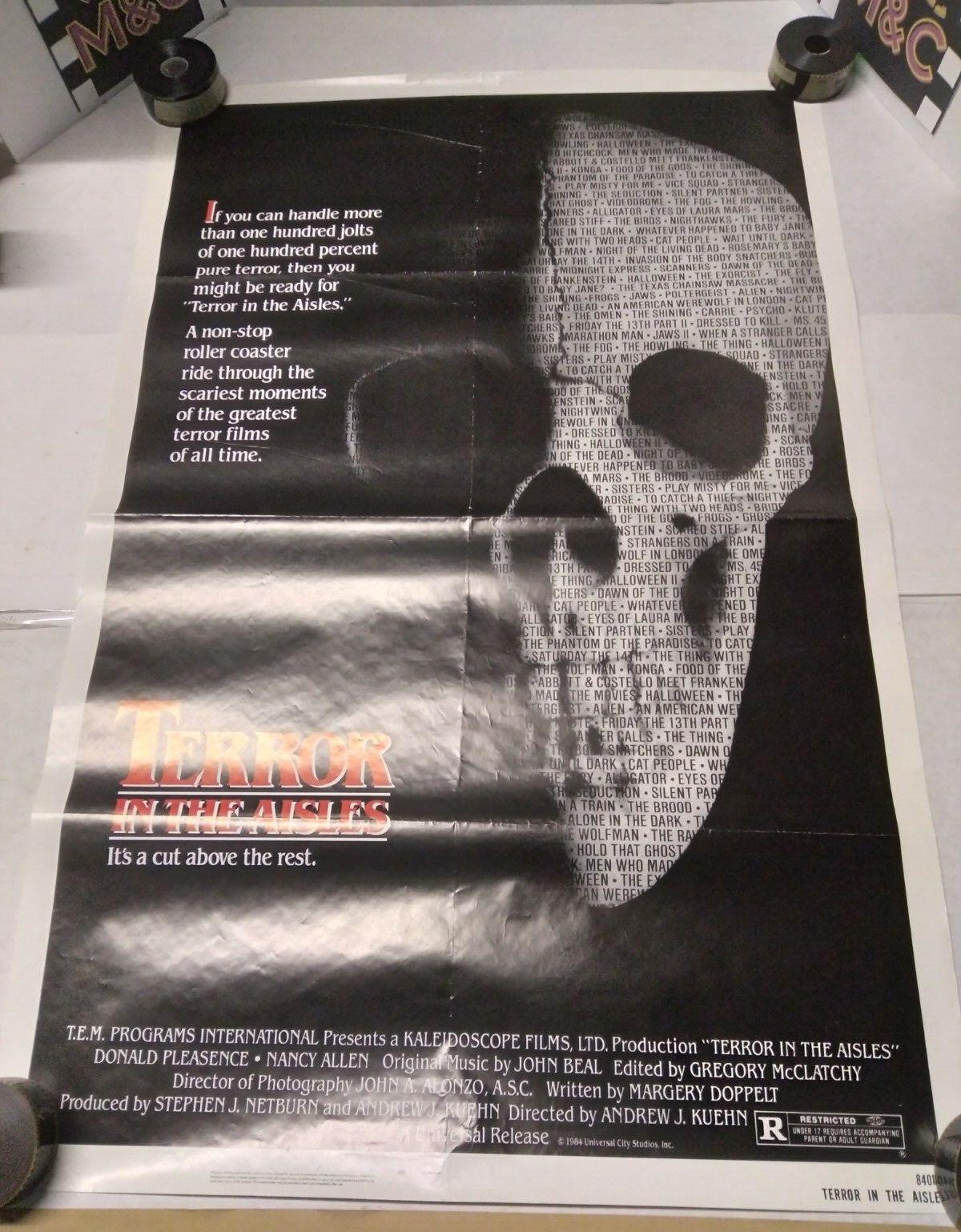 "Terror In The Aisles" Original One-sheet Movie Poster 27x41in (1984) S/S