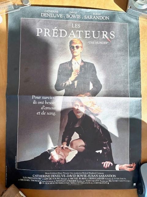 Vintage "The Hunger" 1983 Original Movie Poster - French Version