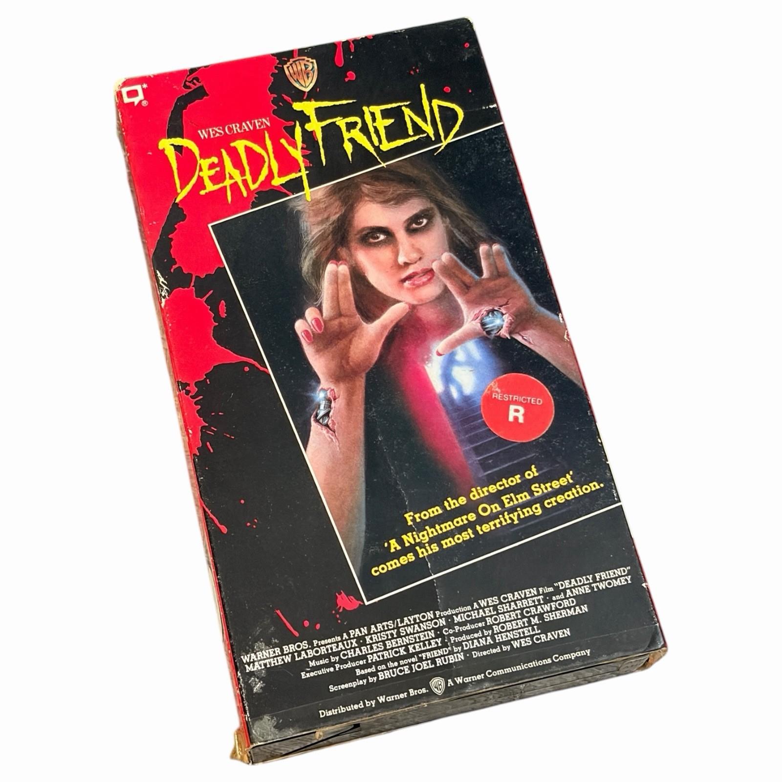Deadly Friend VHS 1986 Wes Craven Kristy Swanson Rare Horror Tape Halloween VCR
