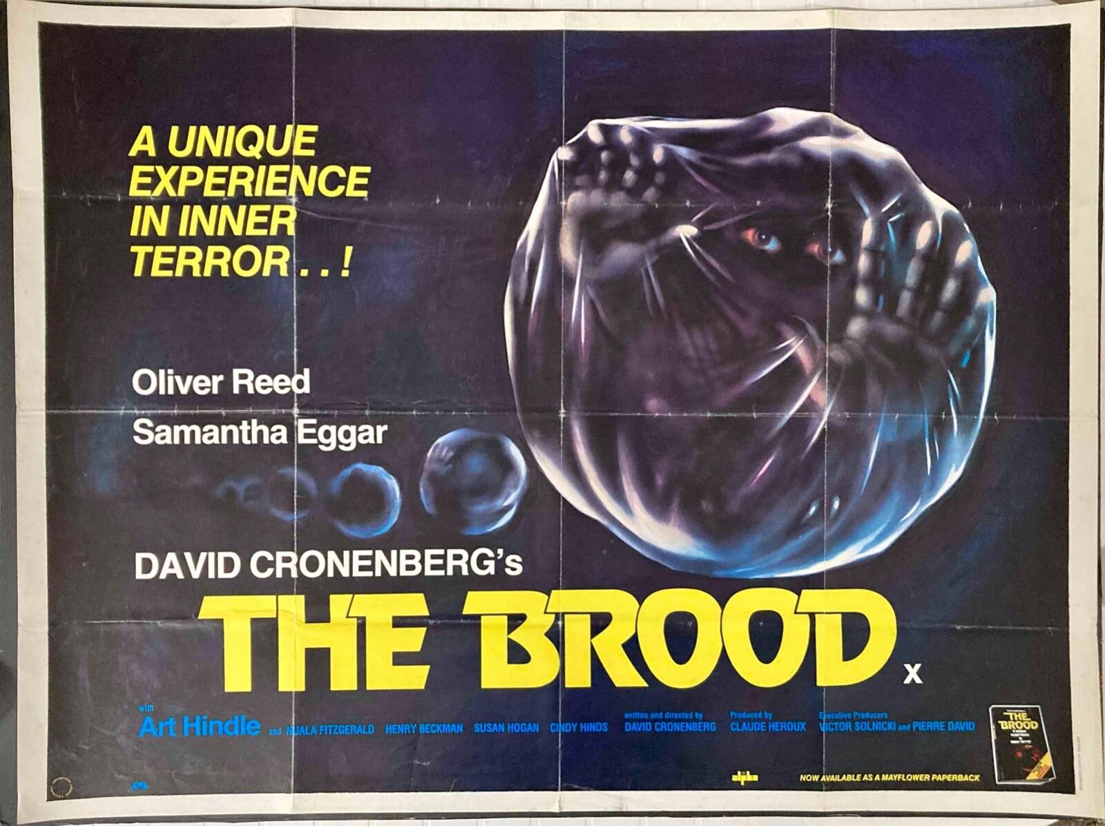 The Brood Original Quad Movie Cinema Poster David Cronenberg Oliver Reed 1979