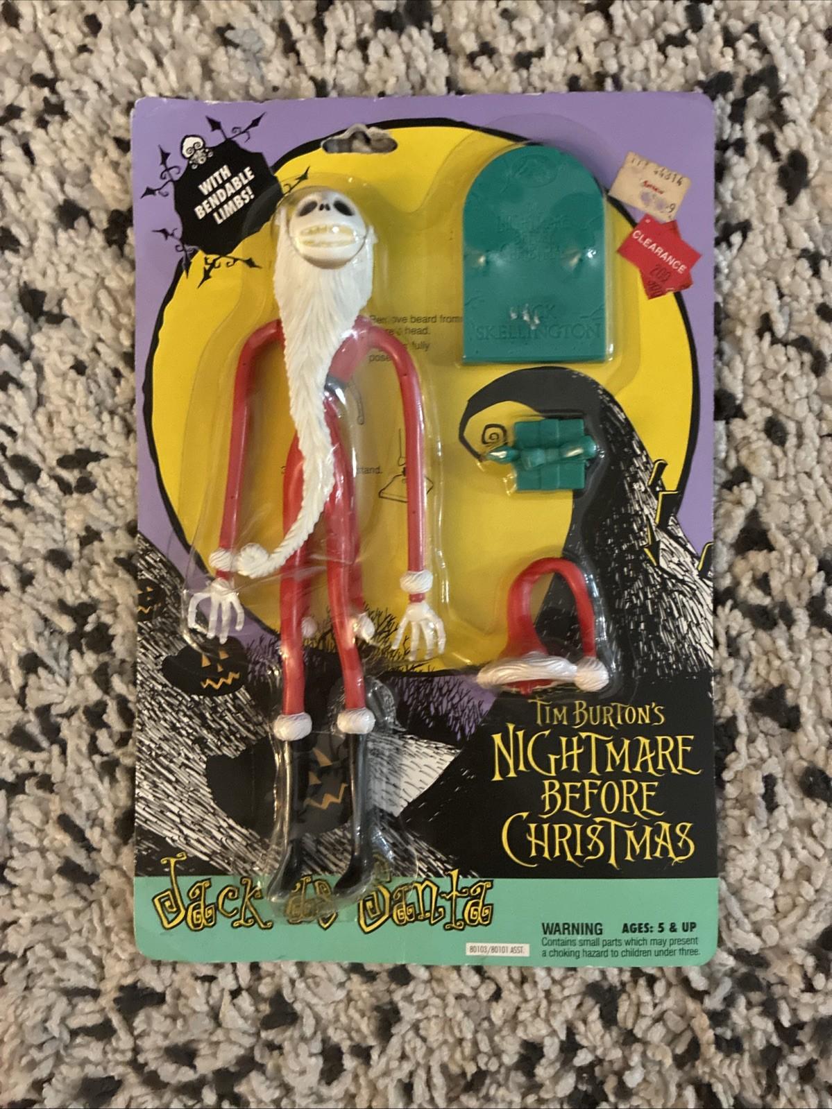 Vintage 1993 Nightmare Before Christmas JACK AS SANTA Hasbro Figure (New Sealed)