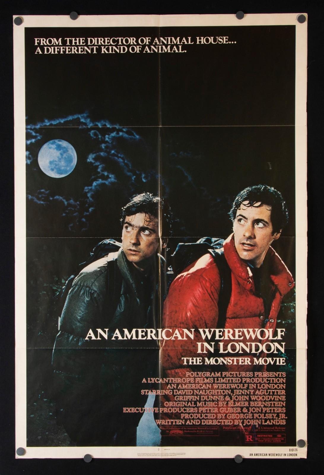 An American Werewolf in London Original Folded 1981 One-Sheet Movie Poster 27x41