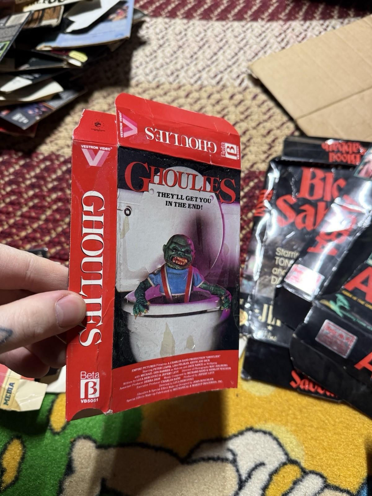 Ghoulies Beta Not VHS Box Only Rare Horror Vestron Video