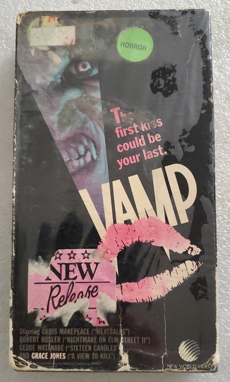VAMP (1986) VHS Grace Jones Chris Makepeace HORROR RARE Video Tape Scary Movie