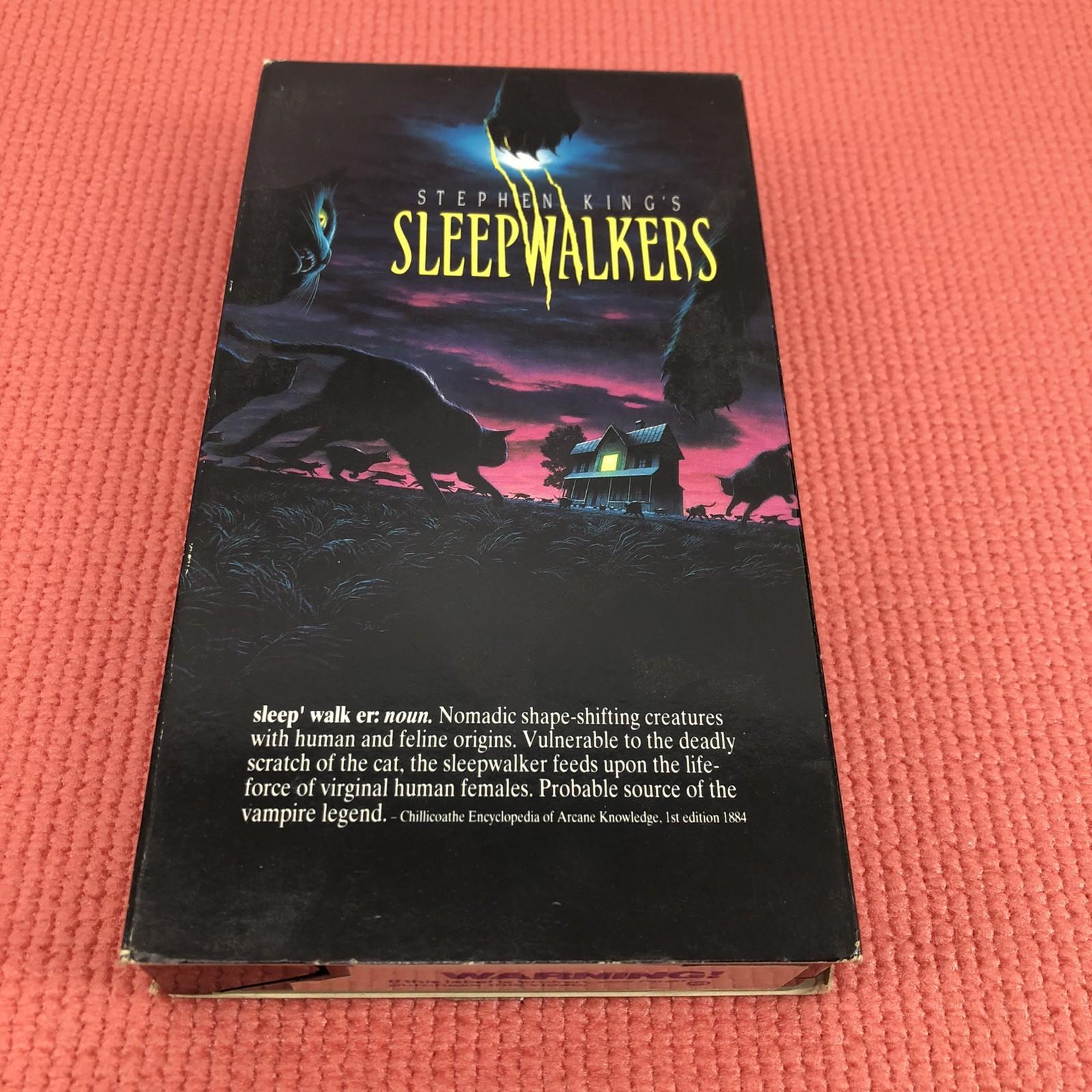 VINTAGE 1992 VHS Sleepwalkers Stephen King Horror Columbia Pictures Tristar