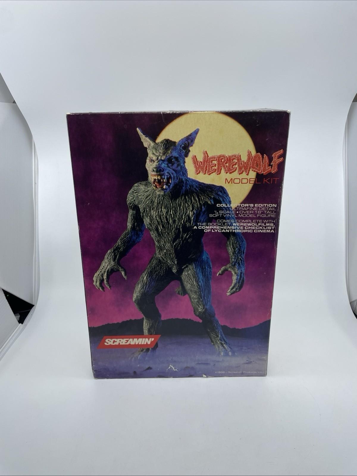 VINTAGE SCREAMIN "WEREWOLF" Soft Vinyl 1:4 Model Kit Horror Series 1988