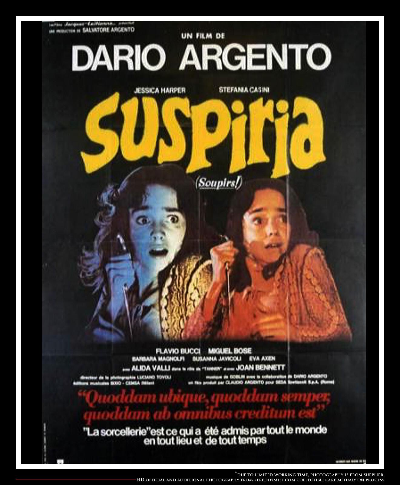 SUSPIRIA Dario Argento French Grande Vintage Movie Poster Original 1977