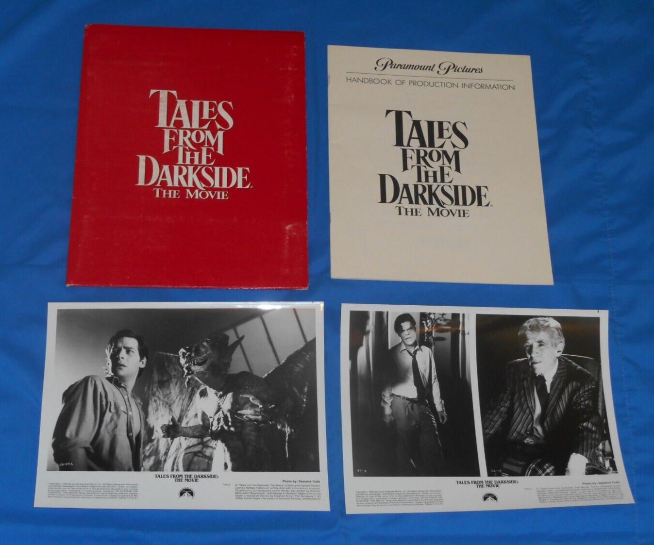 original TALES FROM THE DARKSIDE THE MOVIE PRESS KIT #2 (with 2 photos +handbook