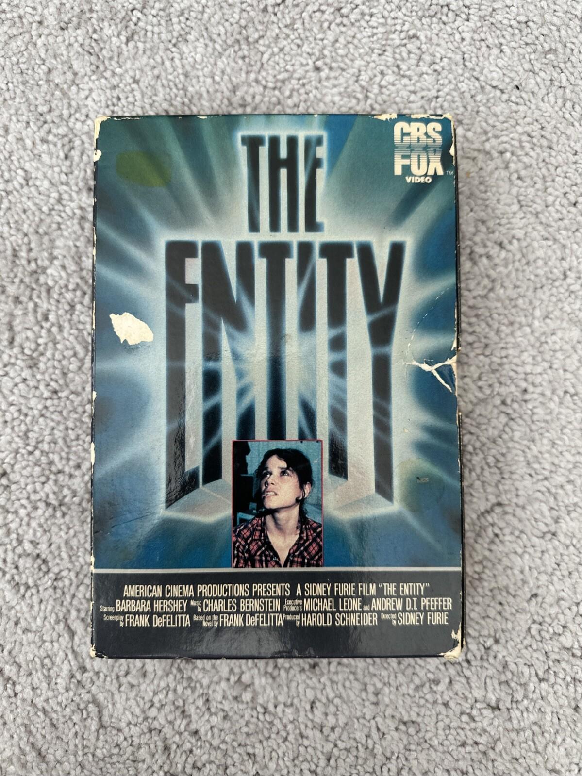 The Entity [VHS] CBS Fox Video Big Box Ex-Rental Tape 1981 Horror