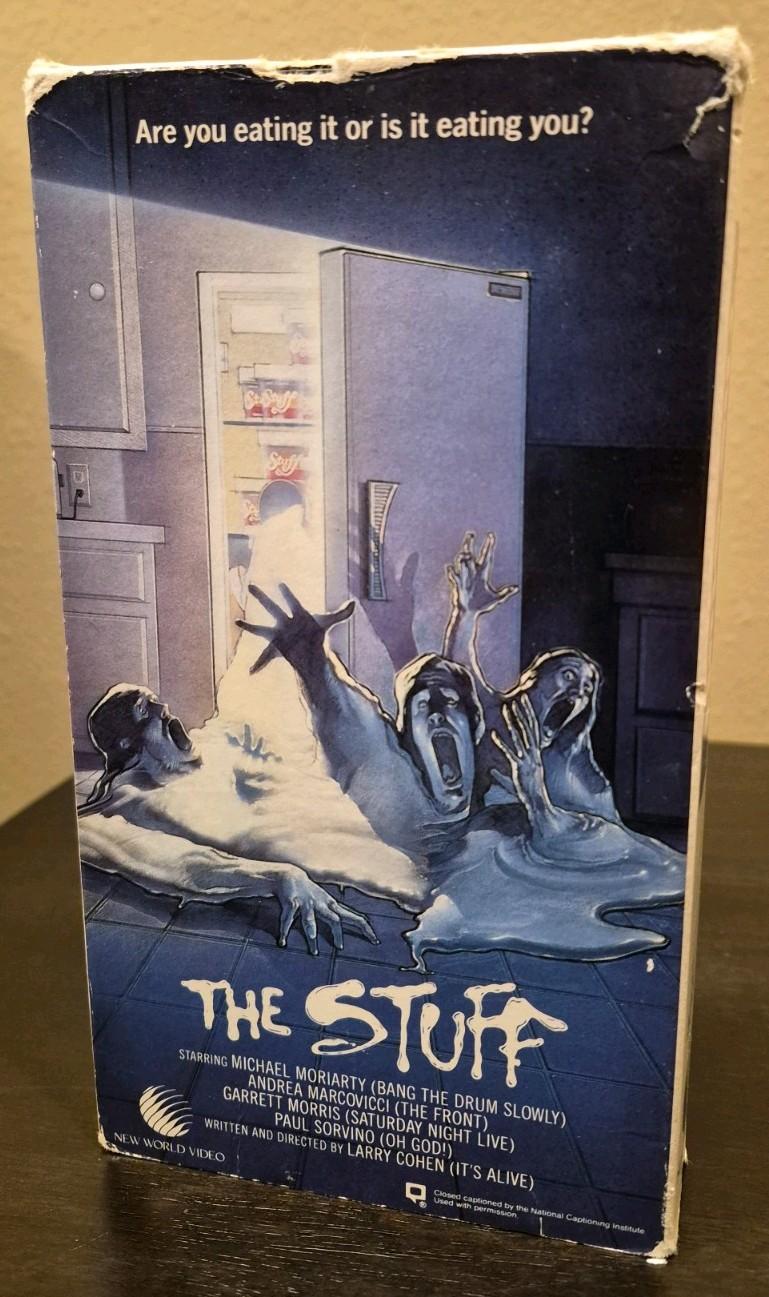The Stuff VHS, Horror, Has Mold Please Read, Rare, 1985