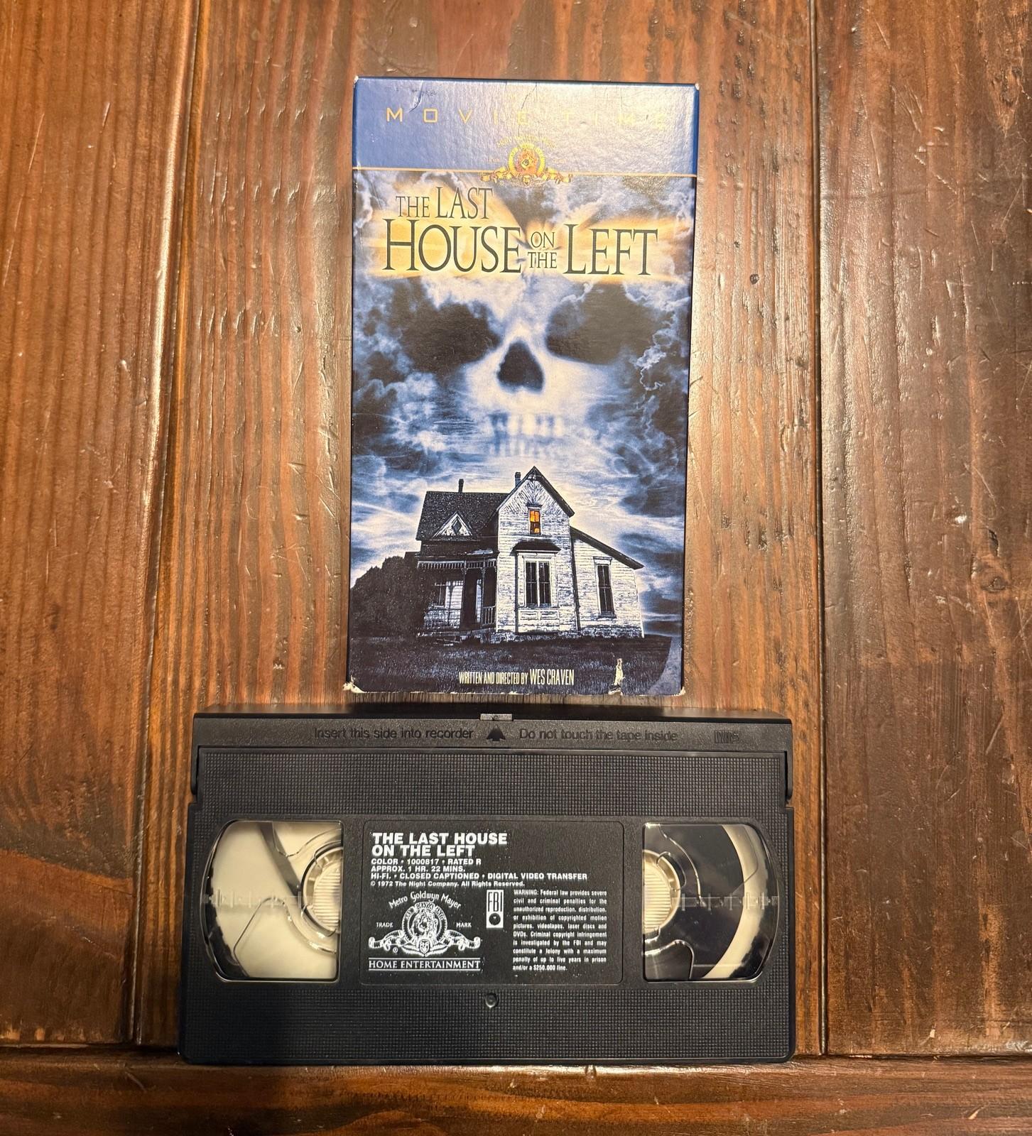 The Last House on the Left 1972 Horror VHS Video Tape 2000 Release 
