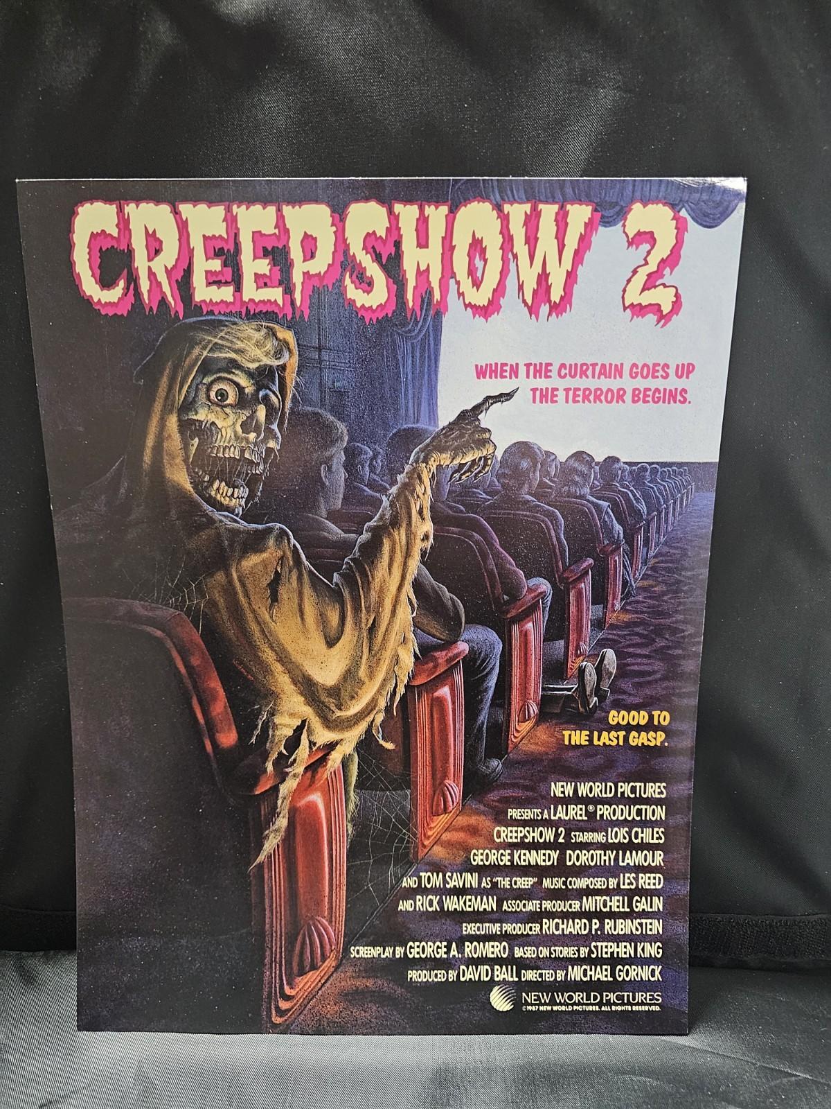 Creepshow 2 Movie Original  Promo Ad Poster  8.75x11.5