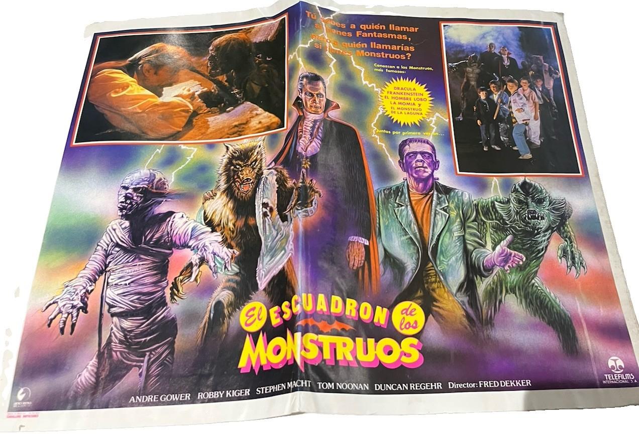 VTG 1987 Movie Poster The Monster Squad Mexican Theatrical Lobby Card 80s Cult