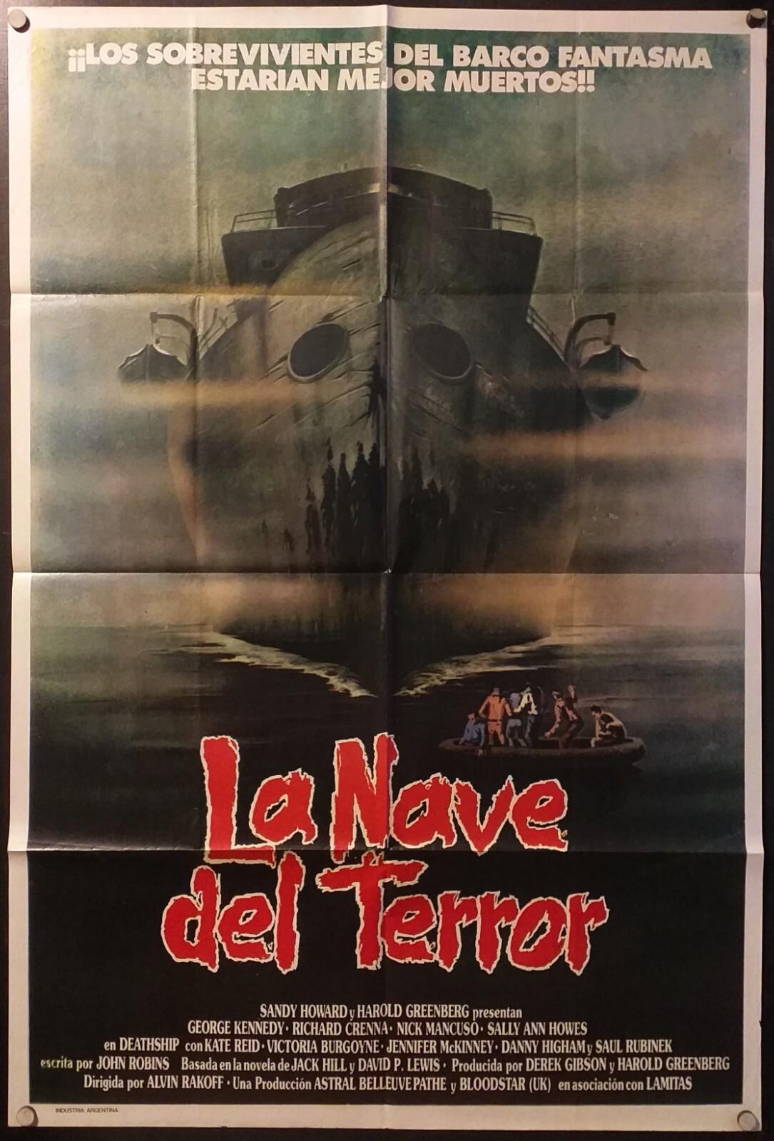 Death Ship (1980), Richard Crenna, George Kennedy, Amazing Horror Poster, 8696
