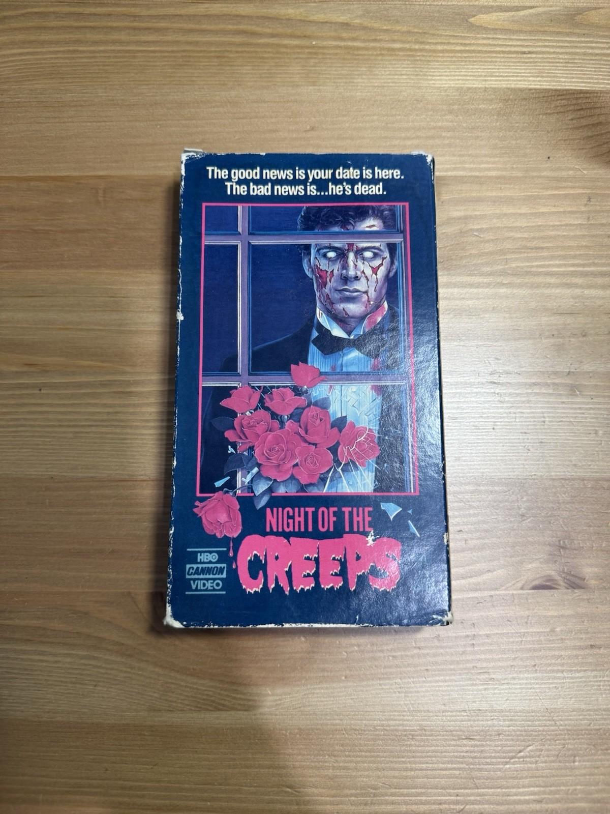 Night of the Creeps 1986 VHS Tri-Star/Hbo Cannon Horror Film