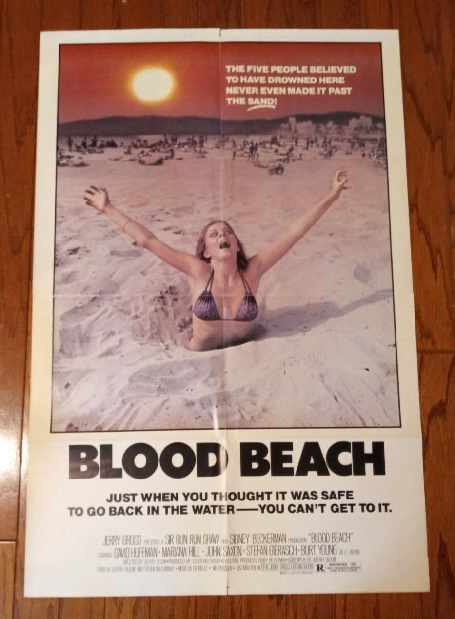 BLOOD BEACH (1980) 27x41 Folded Original One Sheet Movie Poster
