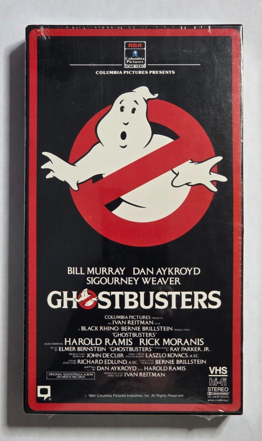 NEW SEALED Vintage 1985 Ghostbusters VHS Movie RCA Columbia Red Border TDK RARE!