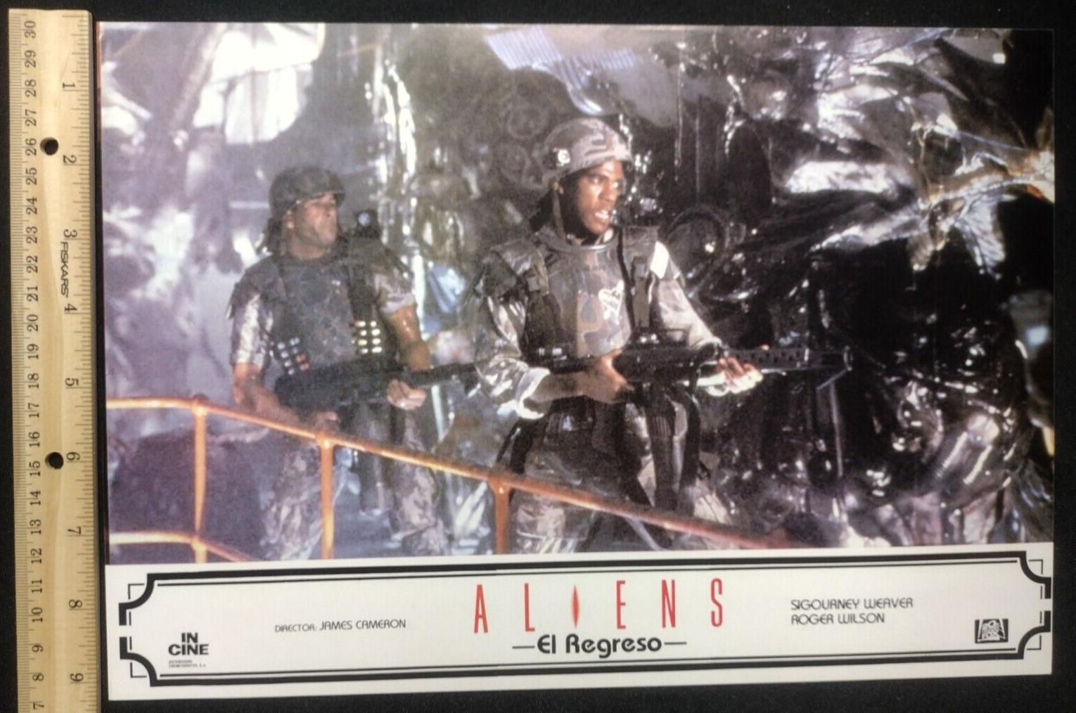1986 Original Aliens Wilson Spanish Fox Press Kit Movie Lobby Card Mint JC