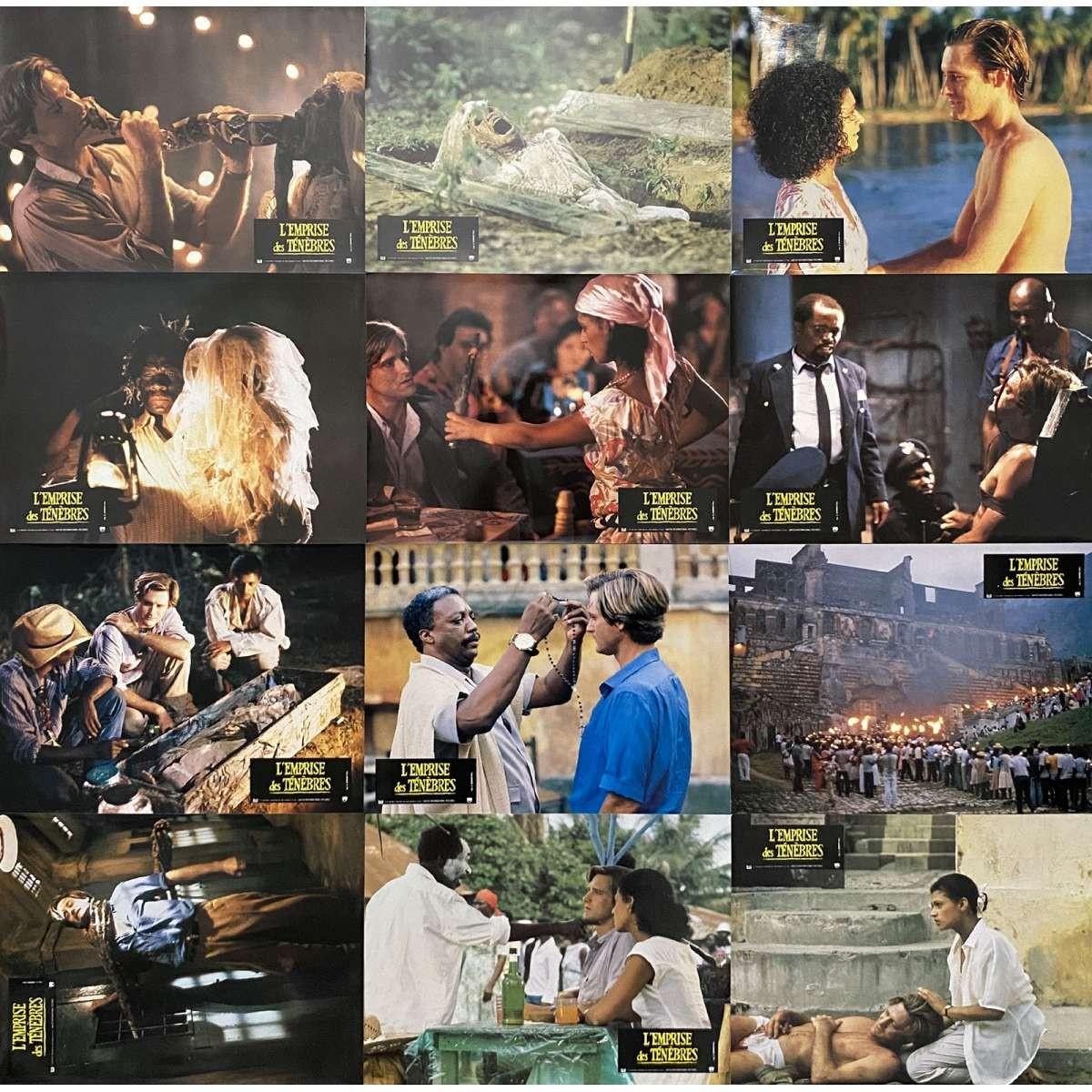 THE SERPENT AND THE RAINBOW Original Lobby Cards x12 - 9x12 in. - 1988 - Wes Cra