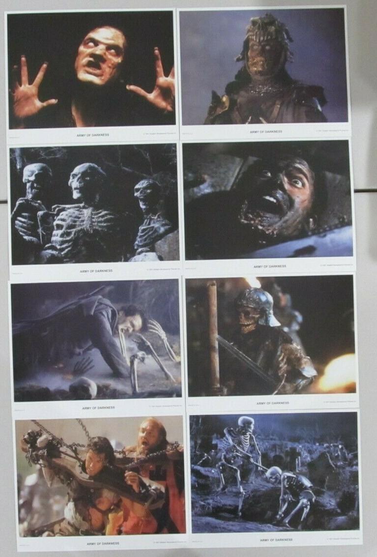 ARMY OF DARKNESS ORIGINAL 11X14 LOBBY CARD SET OF 8 1993 BRUCE CAMPBELL DAVIDTZ