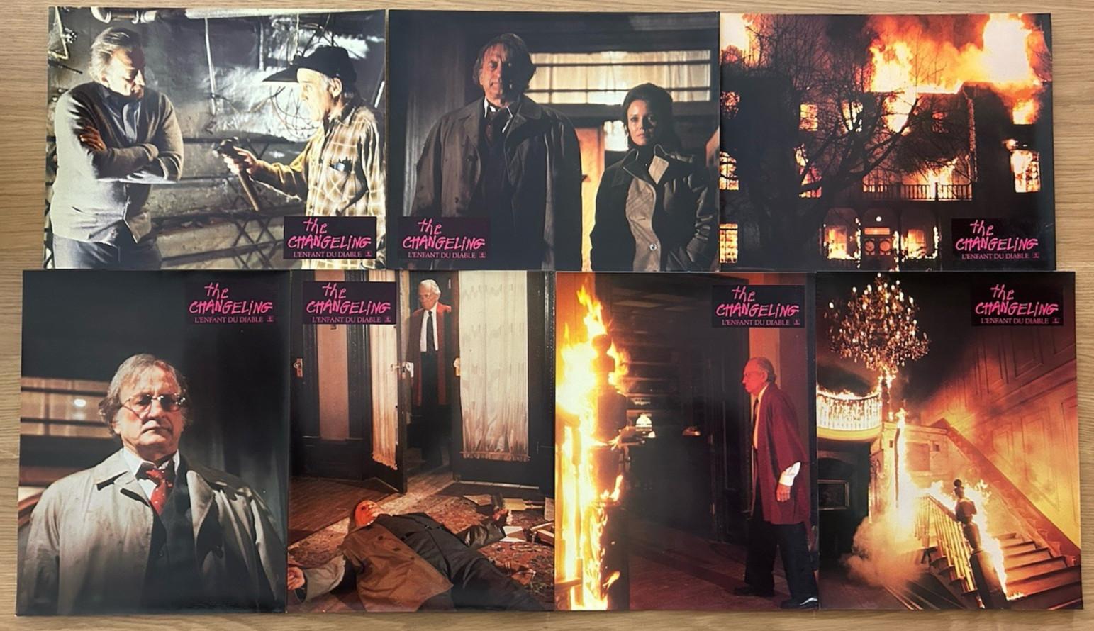 THE CHANGELING (1980) French Lobby Cards x 16 Series A + B 9x12" GEORGE C. SCOTT