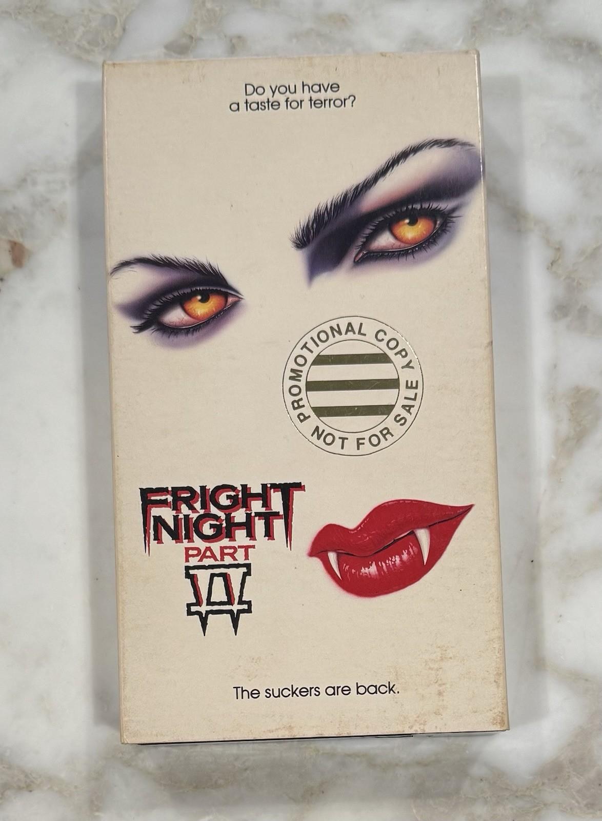 RARE!! Vintage 1989 FRIGHT NIGHT II (1988) PROMO Screener VHS Horror Video Tape