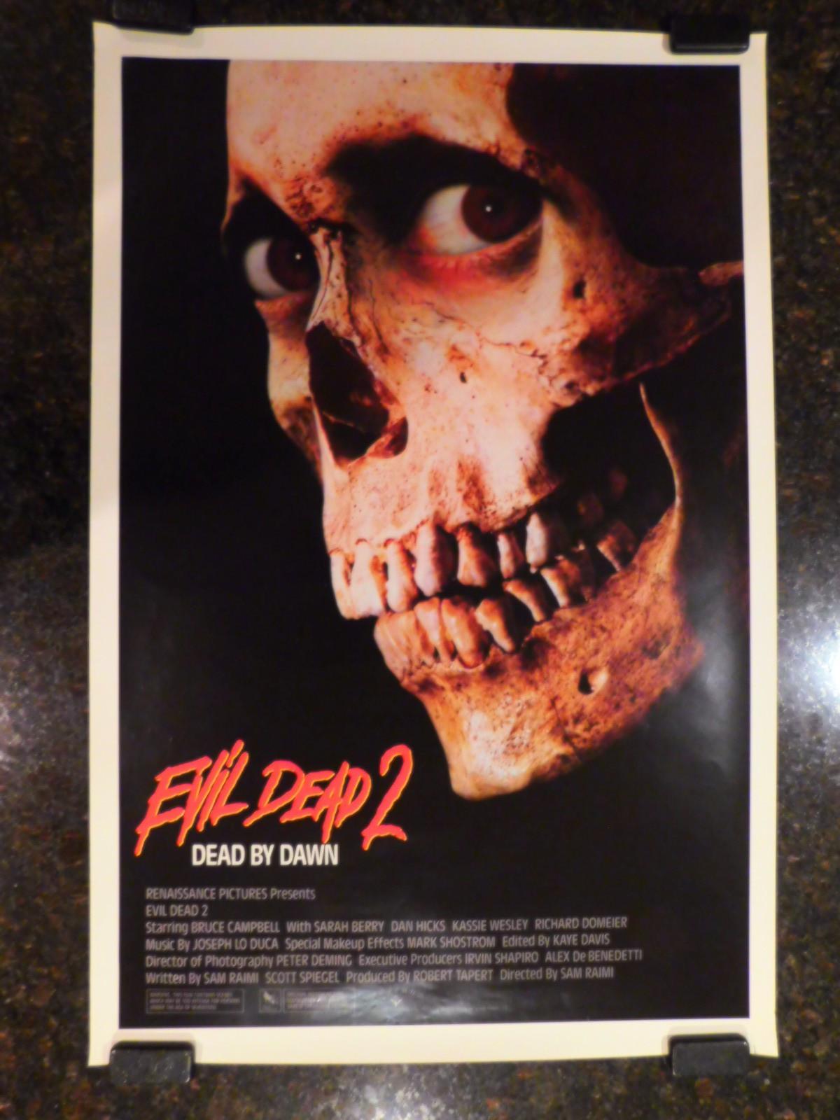 EVIL DEAD 2 Original 1987 Movie Poster, 27" x 41", C8.5 Very Fine to Near Mint